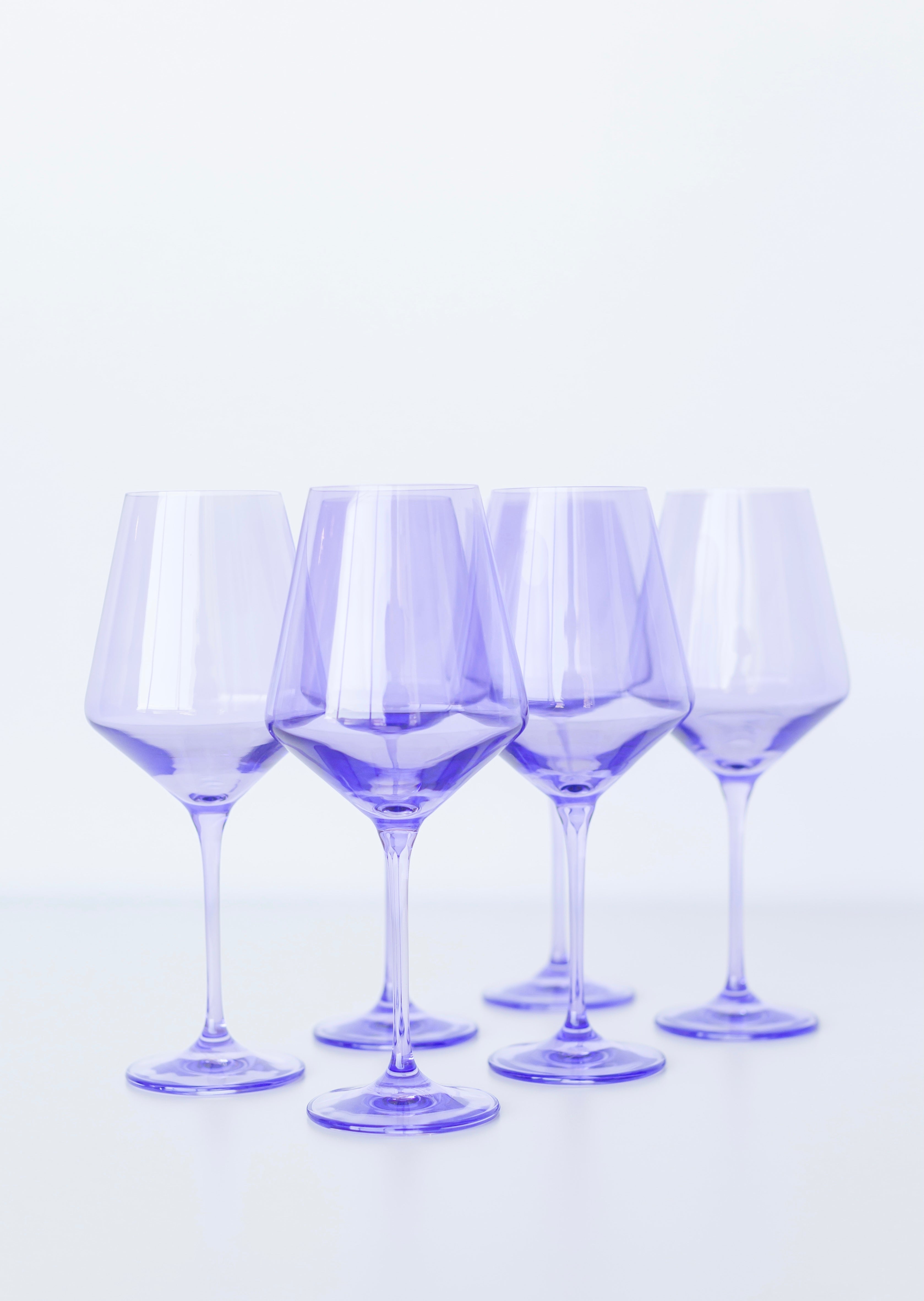 RH Signature Co. Estelle Colored Wine Stemware - Set of 6 {Lavender}