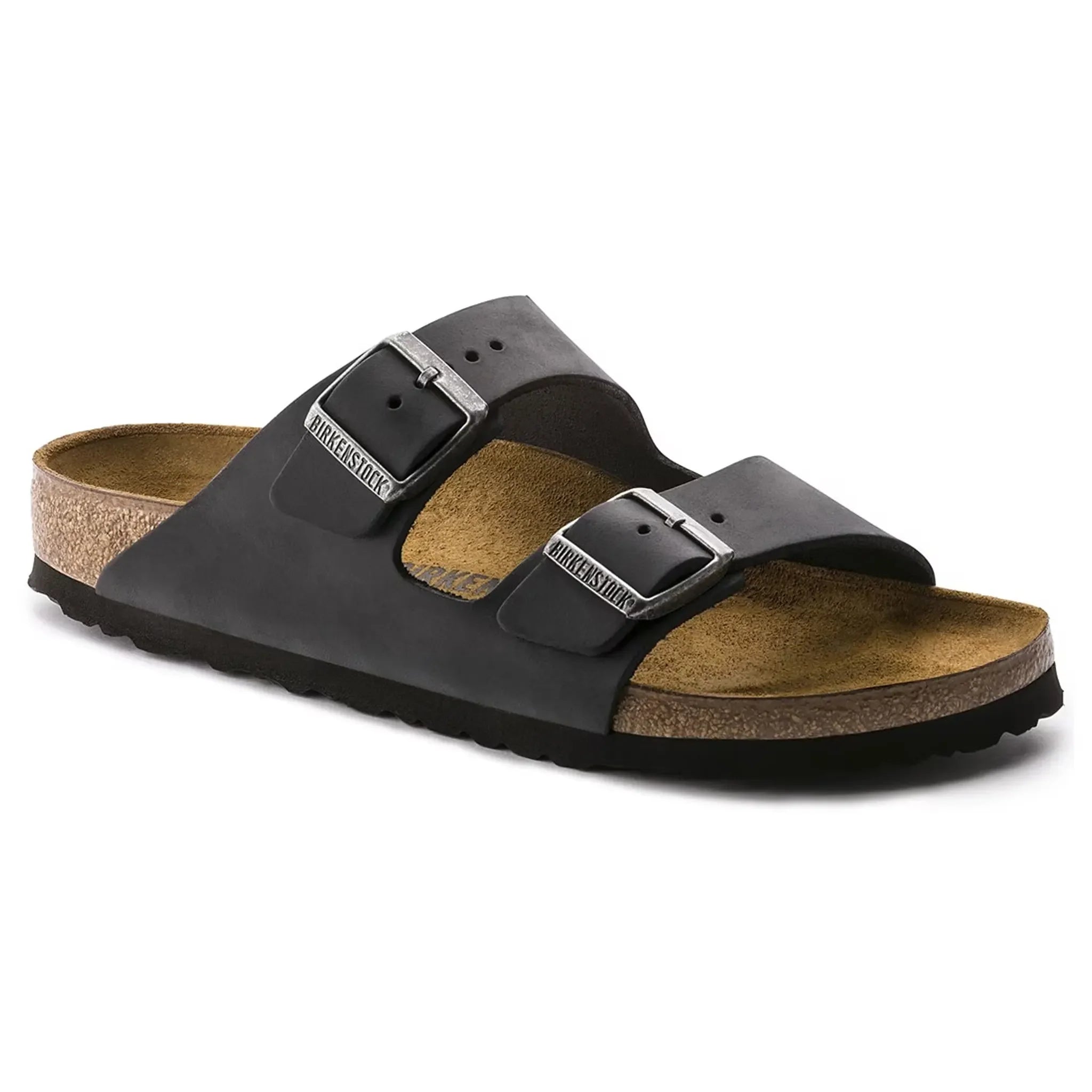 Birkenstock Arizona Oiled Sandals Black - view 3