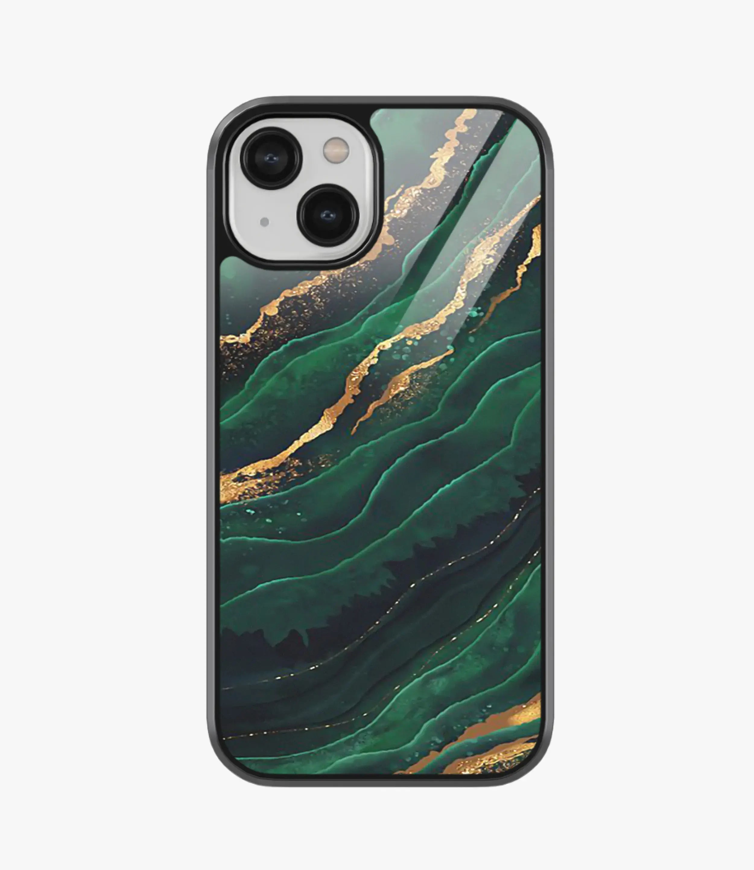 The Case Company Green Emerald Marble Glass Case for iPhone 15 Plus