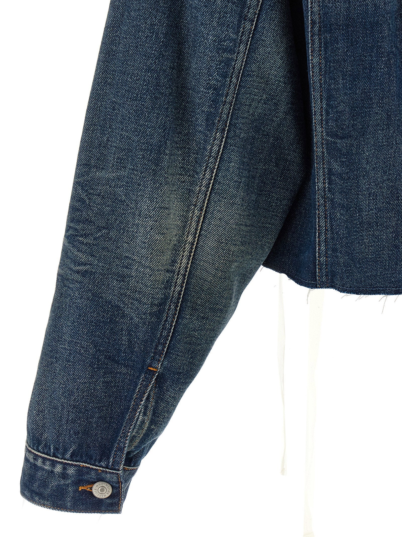 Mm6 Maison Margiela Tape Denim Jacket – 100% cotton - view 4
