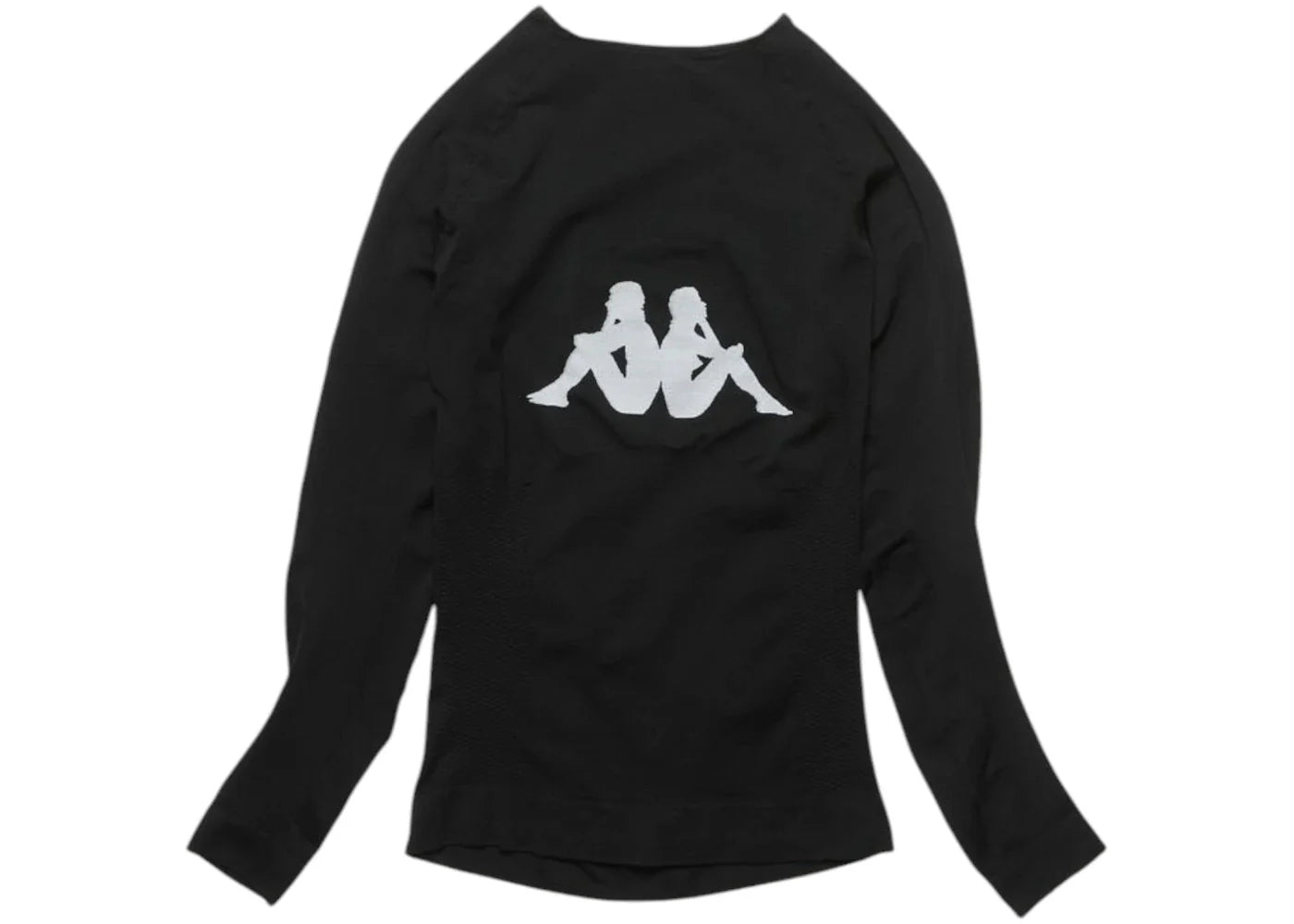 Acne Studios x Kappa Long Sleeve Logo T-shirt Black - view 2