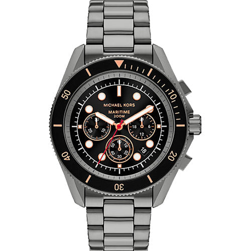 Michael Kors Oversized Maritime Black Dial Men 45mm MK9204