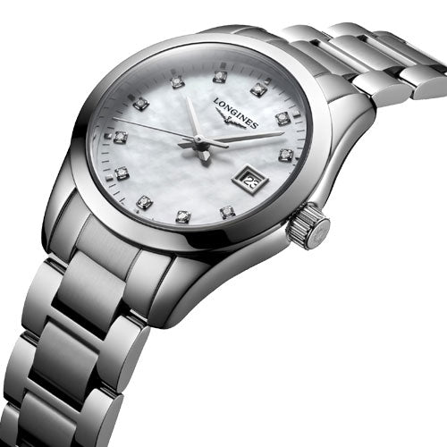 Longines Conquest Classic White Mother-Of-Pearl dial Women 29.5mm - view 2