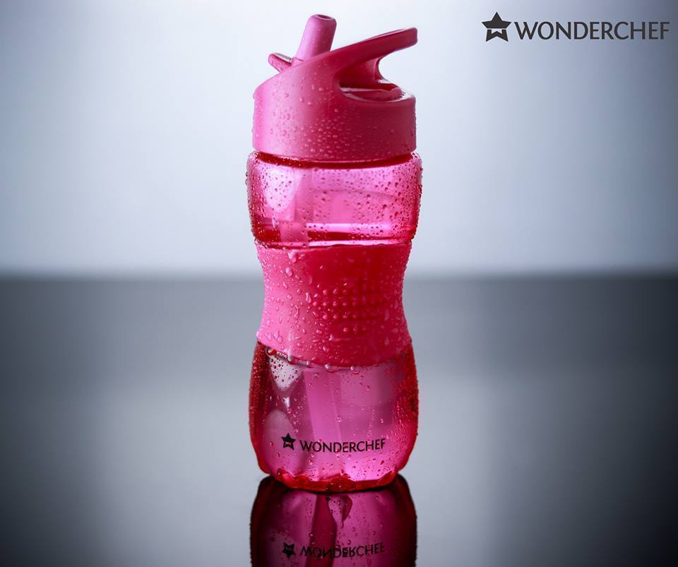 Wonderchef Sippy, 350ml, Single Wall Children Water Bottle, Pink - view 2
