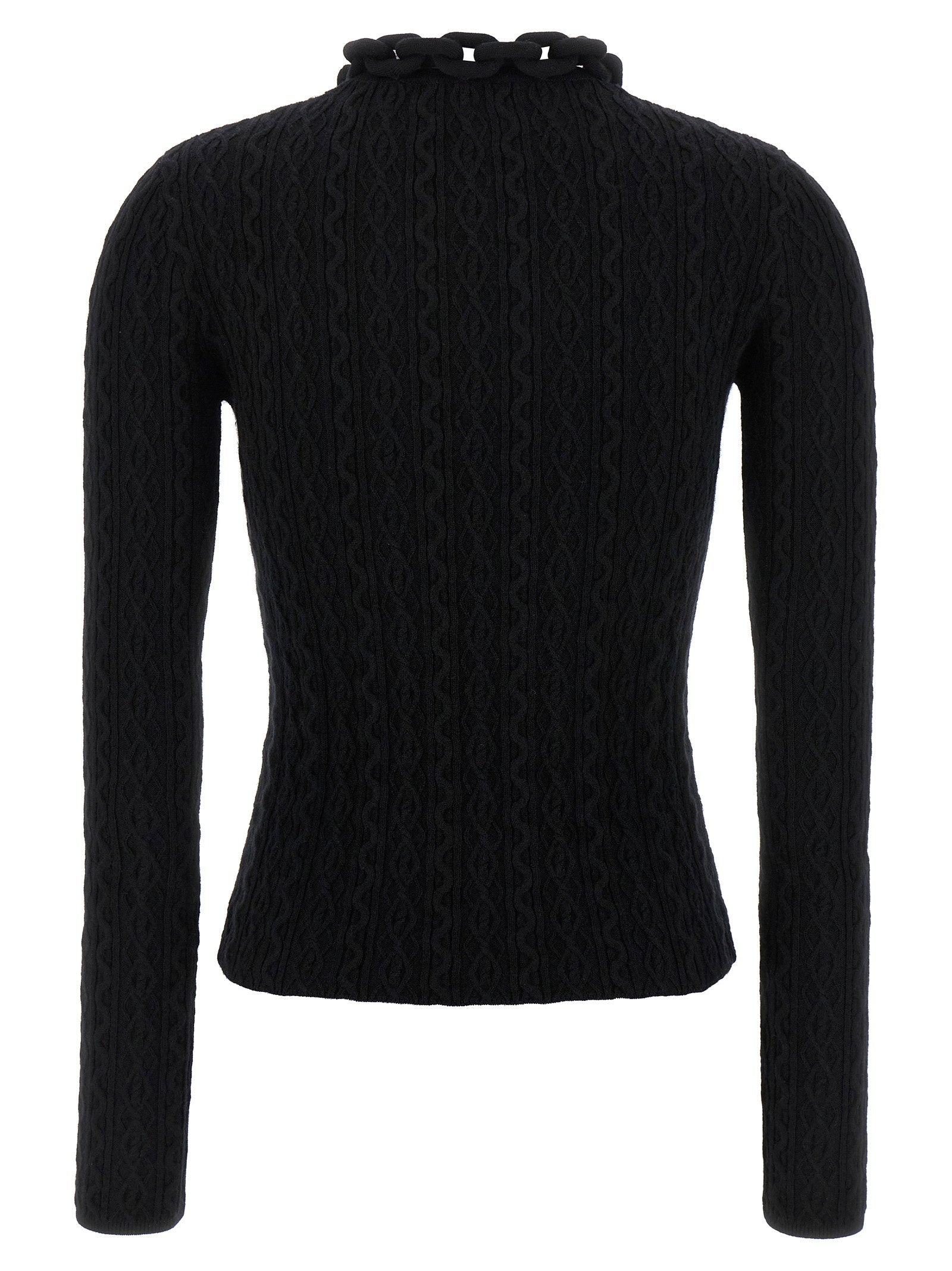 Paco Rabanne Necklace Sweater – 90% wool 10% cashmere - view 2