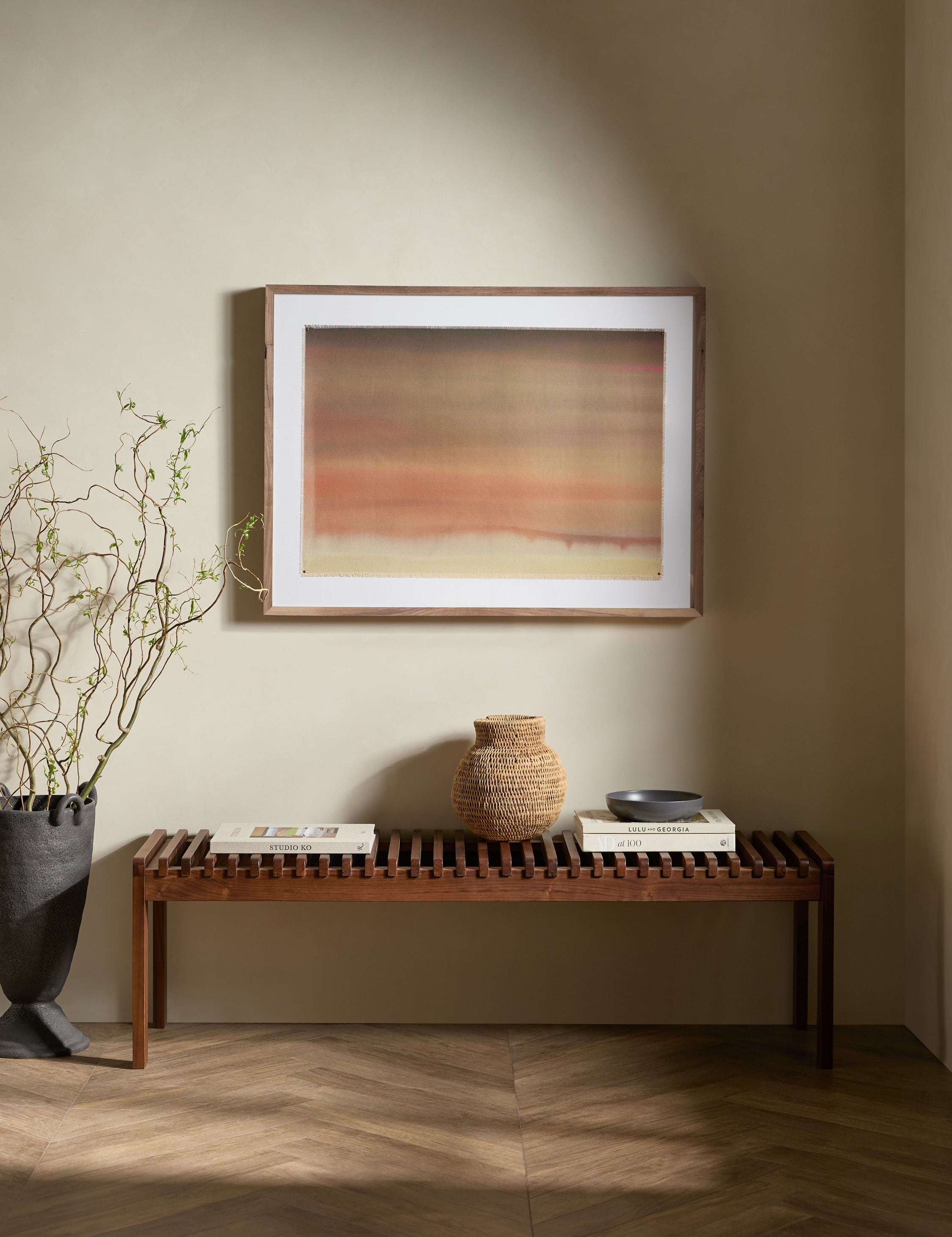 Lulu and Georgia Abstract Ombre 04 Wall Art by Roseanne Kenny - view 2