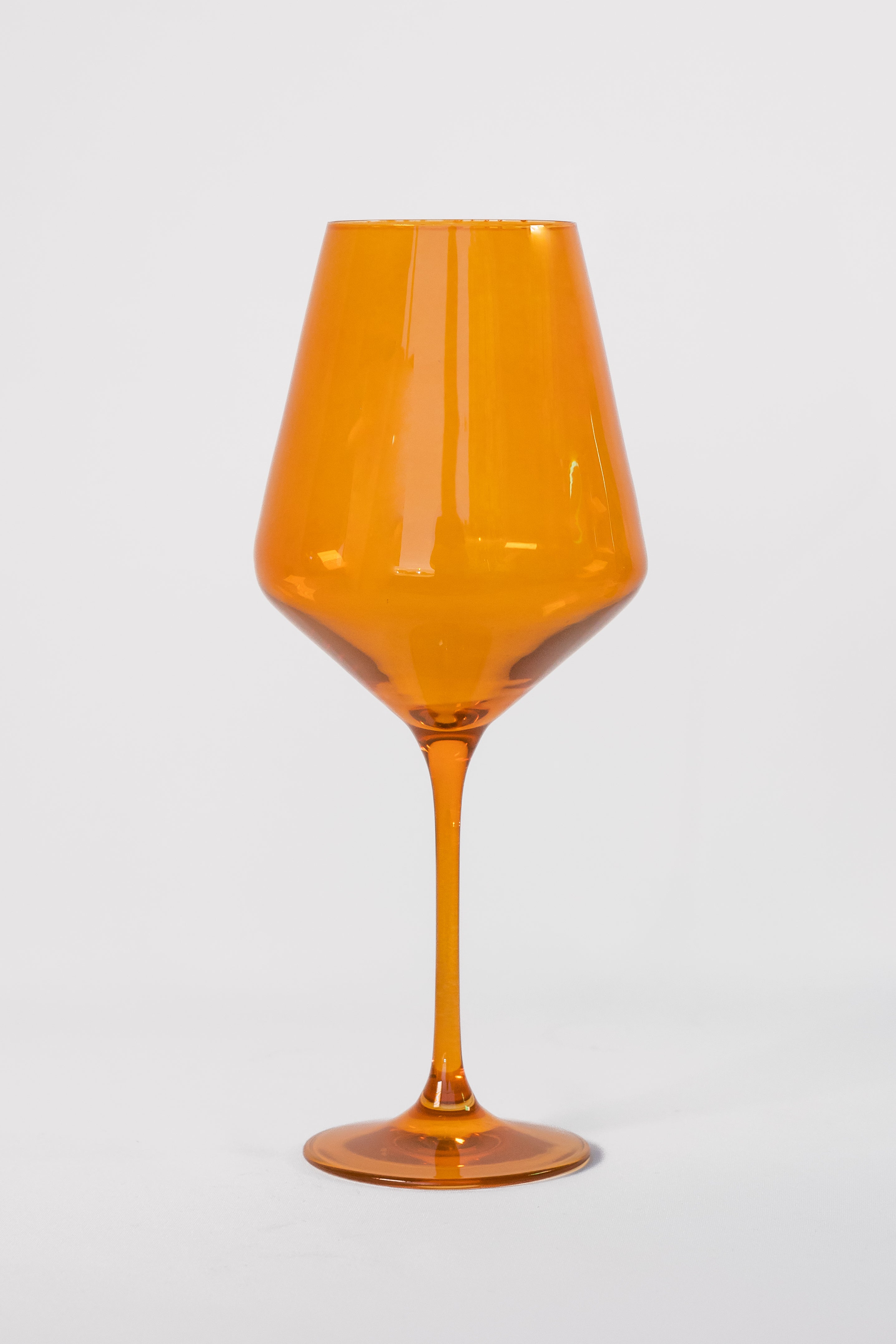 Estelle Colored Glass Estelle Colored Wine Stemware - Set of 2 {Butterscotch} - view 3