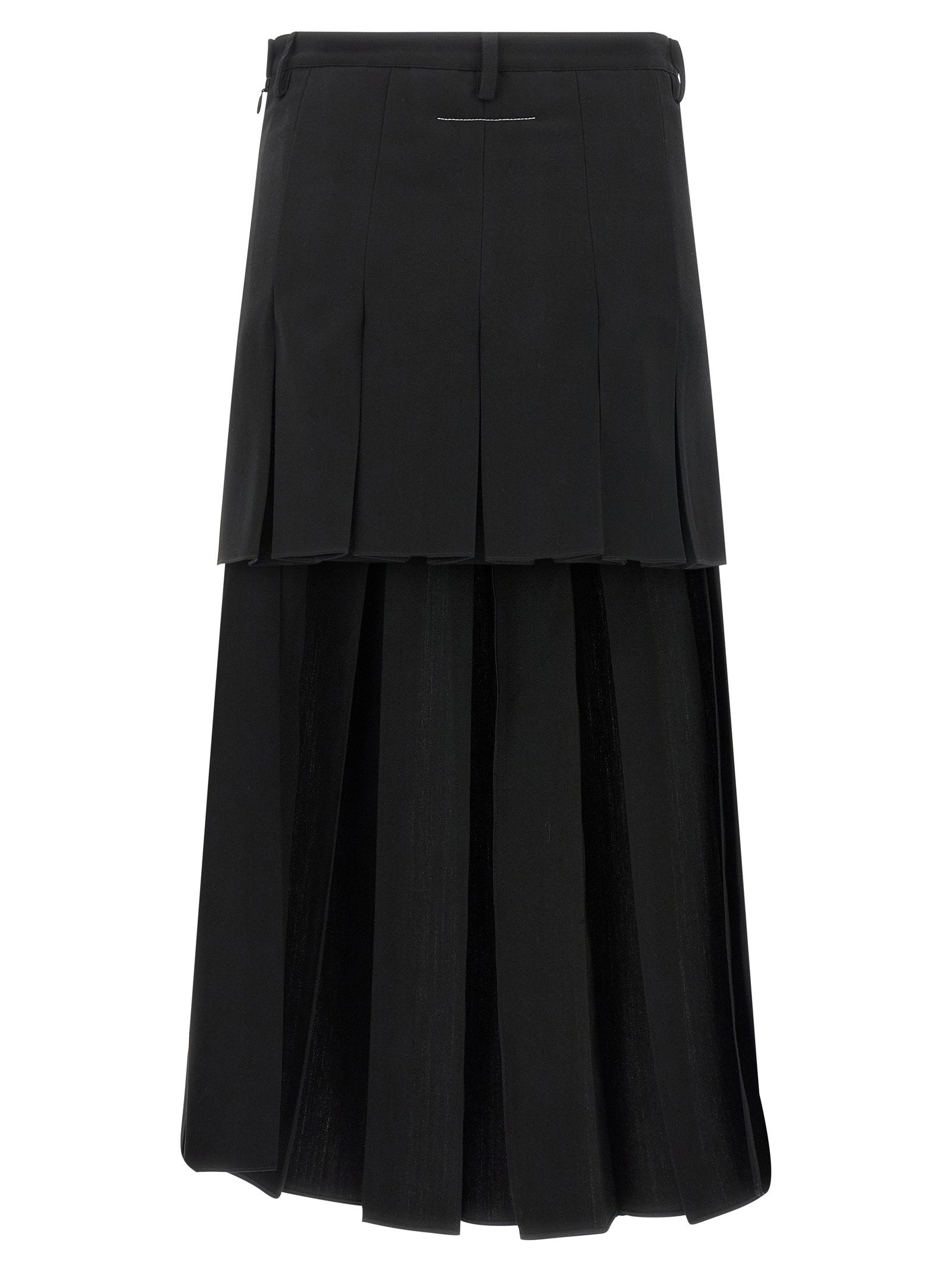 Mm6 Maison Margiela Overlapping Pleated Skirt - view 2