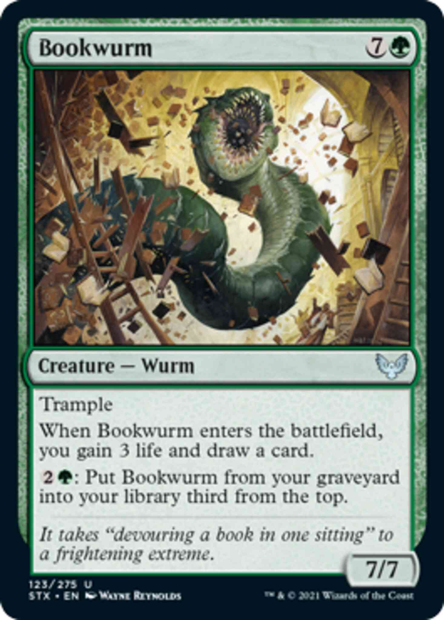 Bookwurm 123 strixhaven – Magic Bookwurm [123] [Strixhaven: School of Mages] [Non-Foil]