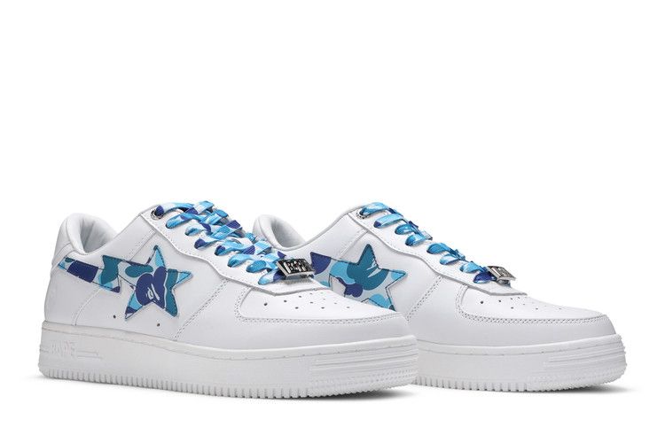 A Bathing Ape Bape Sta Low White ABC Camo Blue (2021) - view 8