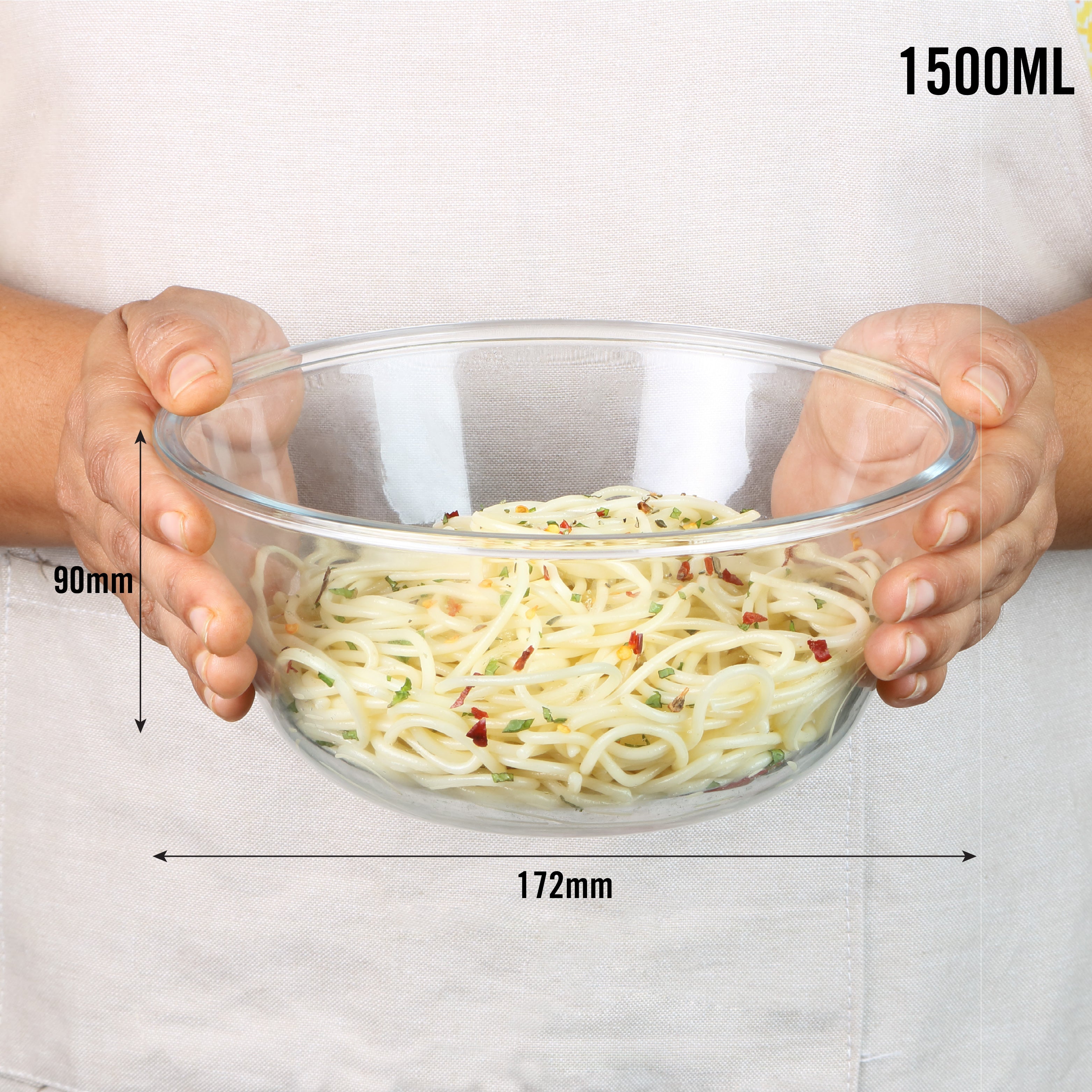 Cello Ornella Glass Mixing Bowl Set, Set of 3 - view 8