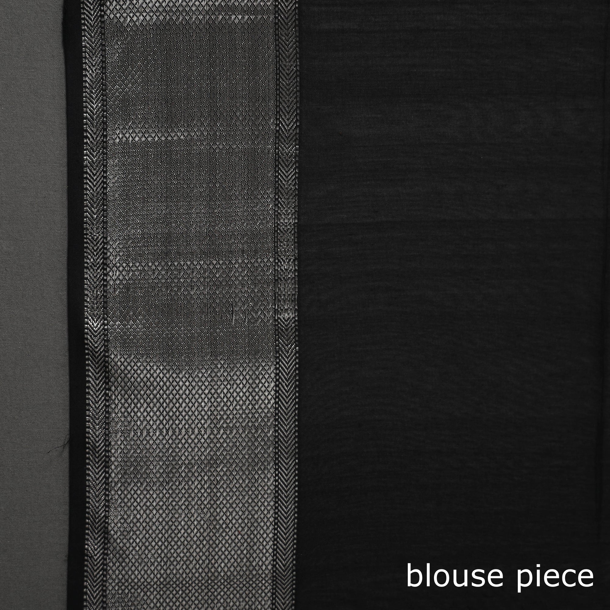 ITOKRI CRAFTS INITIATIVE Black - Traditional Handloom Zari Buta Maheshwari Silk Cotton Saree - view 7