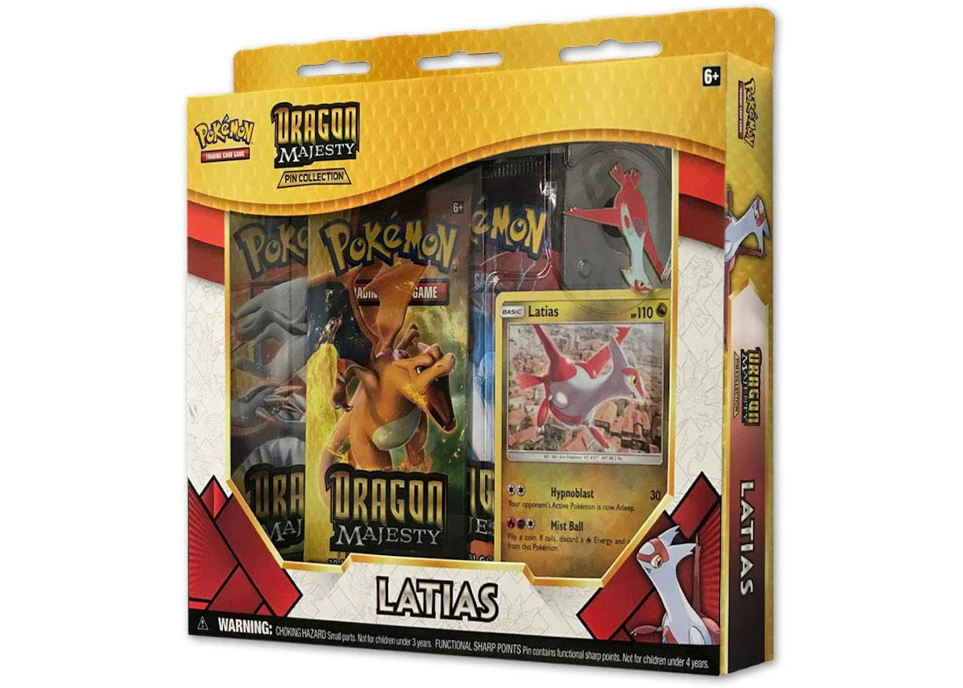 Pokémon 2018 Pokemon TCG Dragon Majesty Pin Collection Latias