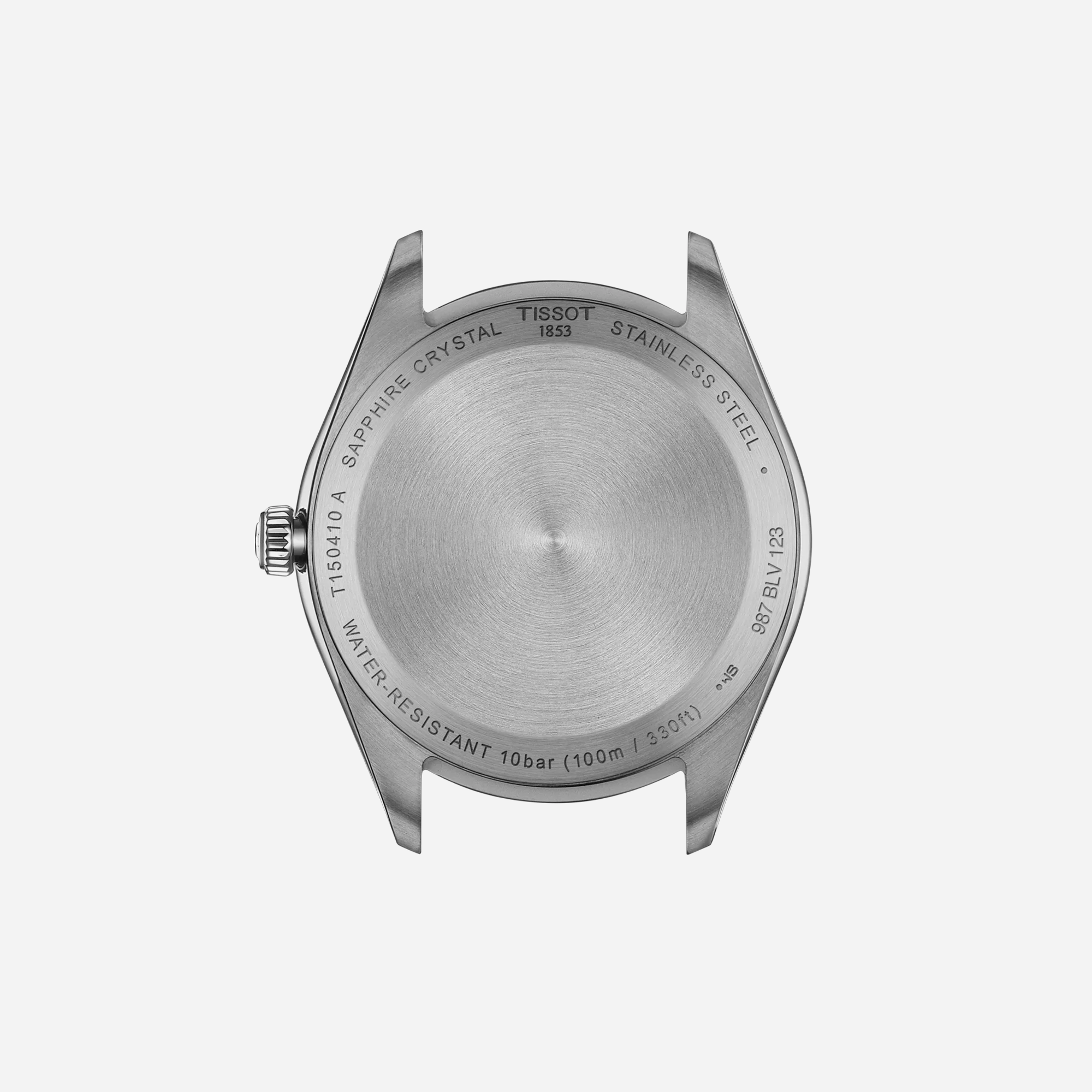 Tissot PR 100 Quartz Black Dial 40mm Black Leather Strap Watch - view 2
