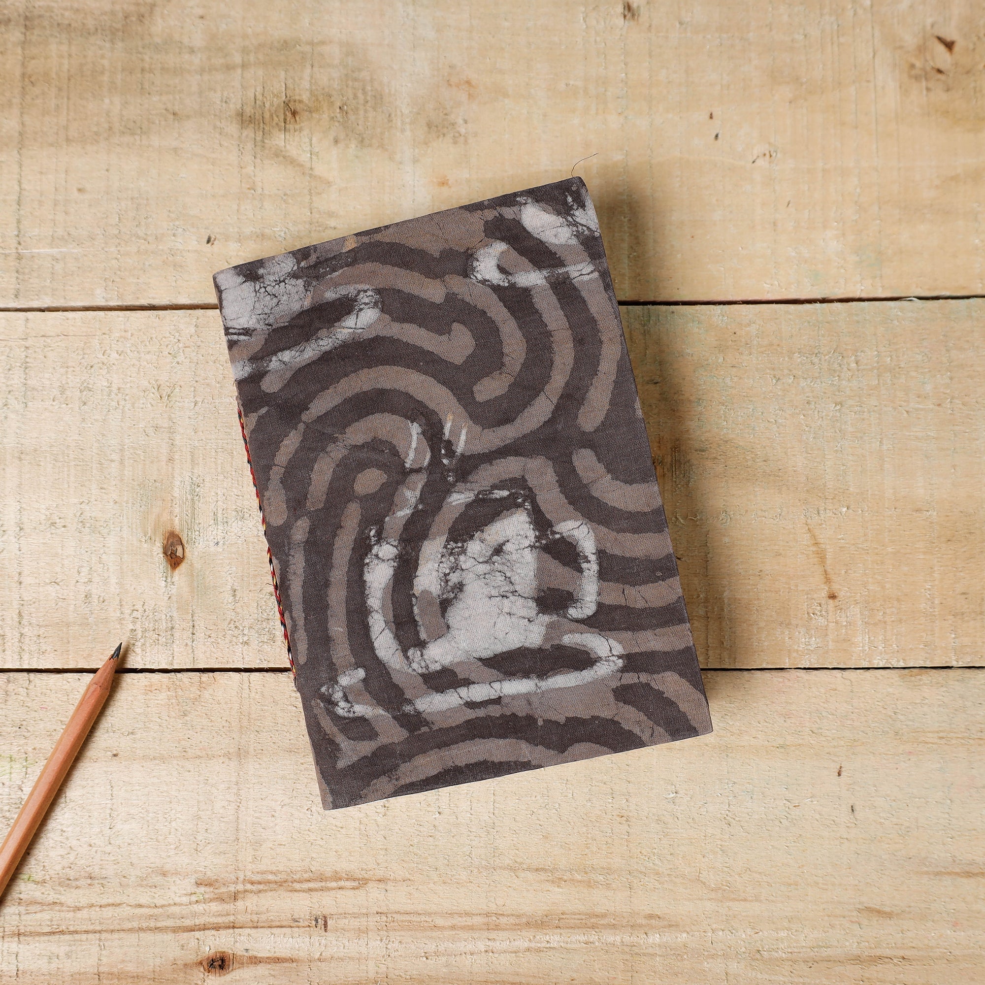 BINDAAS UNLIMITED Brown - Bindaas Fabric Cover Handmade Paper Notebook (7 x 5 in)