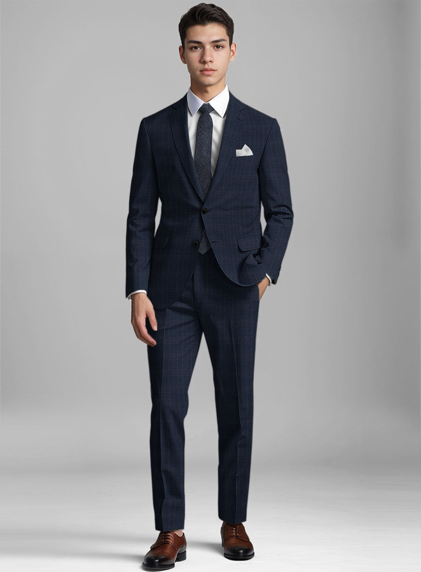 StudioSuits Reda Elian Blue Checks Wool Suit - view 2