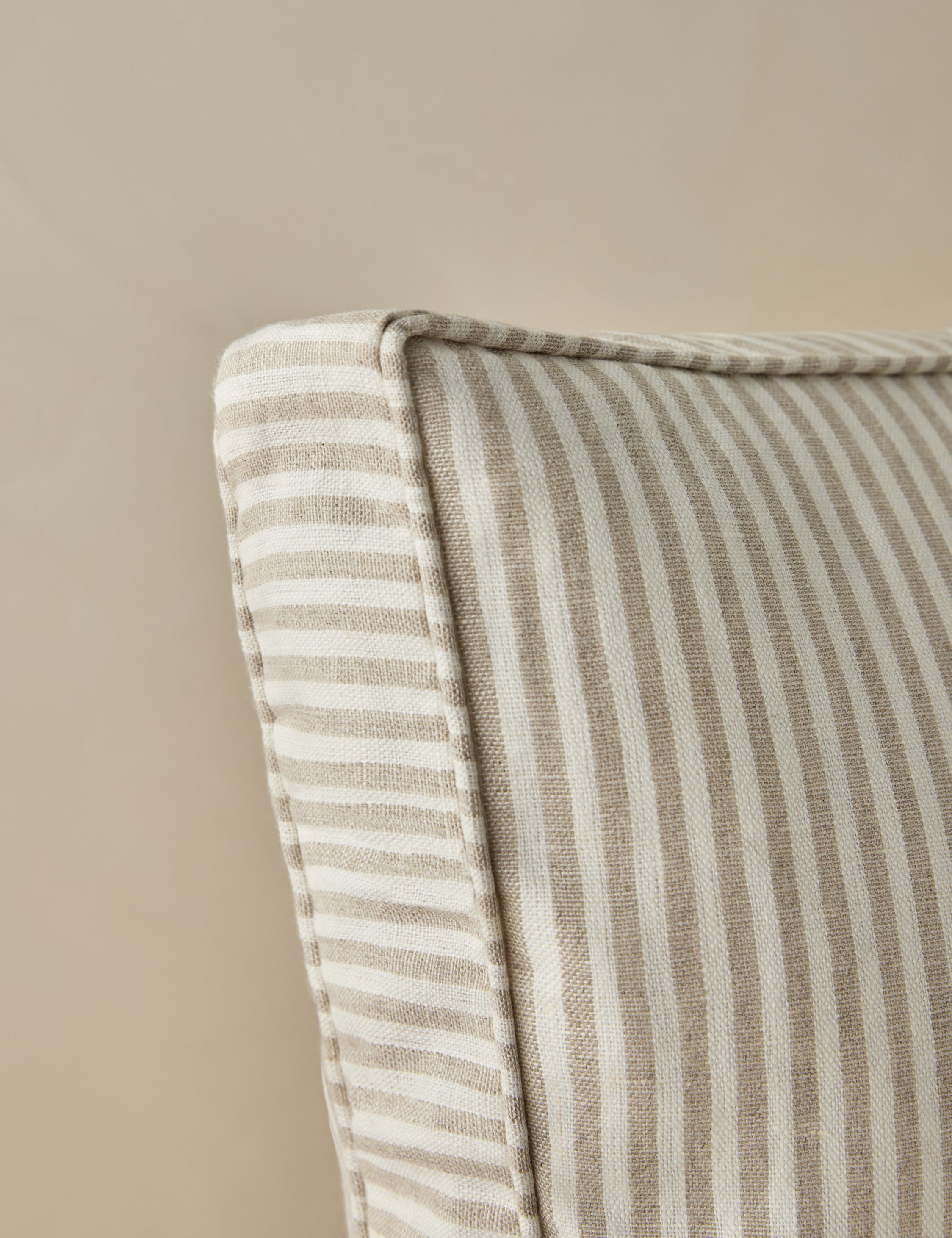 Lulu and Georgia Darrow Linen Box Pillow – Ivory and Natural - view 2