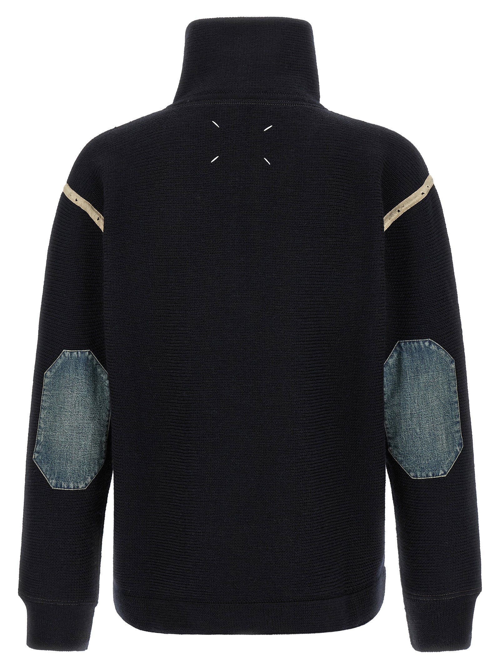 Maison Margiela Denim Patch Sweater – 100% wool - view 2