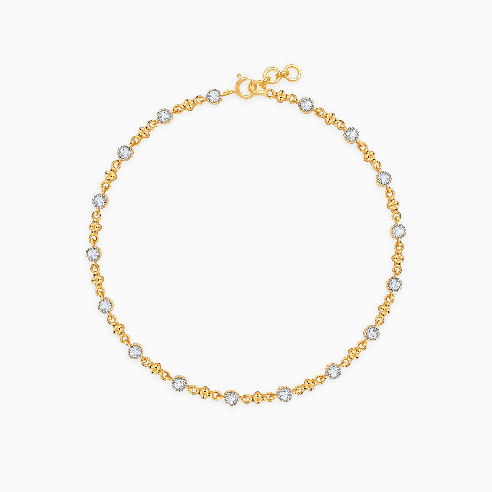 GIVA Jewellery Gold Celestial Diamond Bracelet