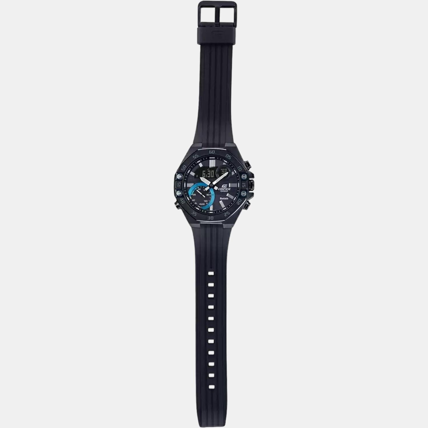 Casio Edifice Men Quartz Black Dial Chronograph Resin Watch ED496 - view 6
