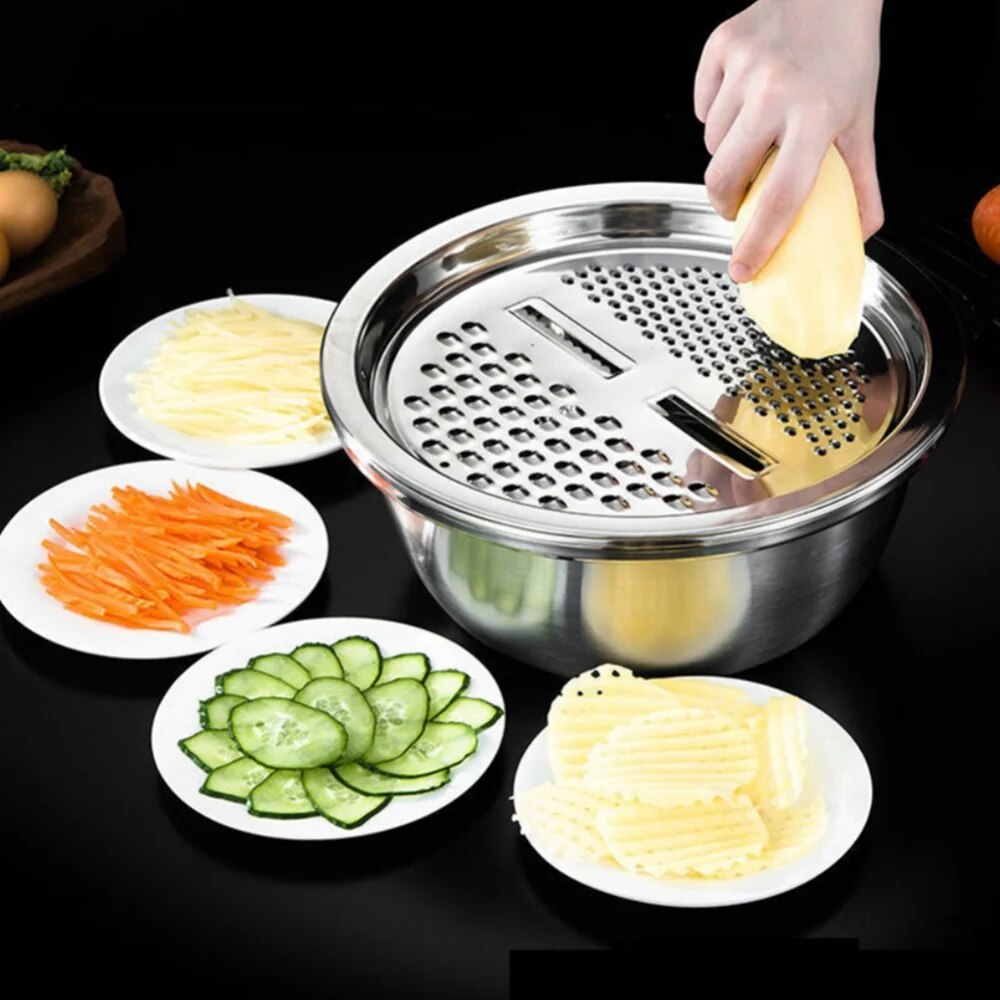 Catterton Multifunctional Drain Basket Vegetable Cutter