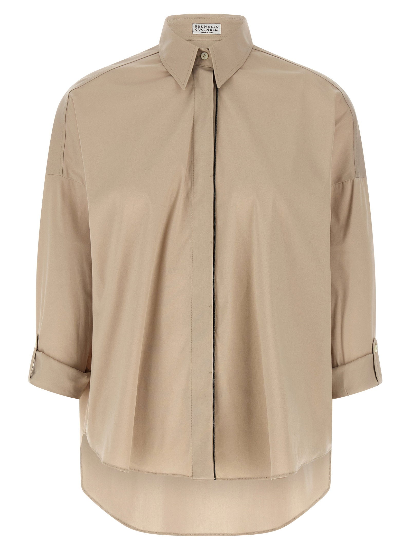 Brunello Cucinelli Shiny Trim Shirt