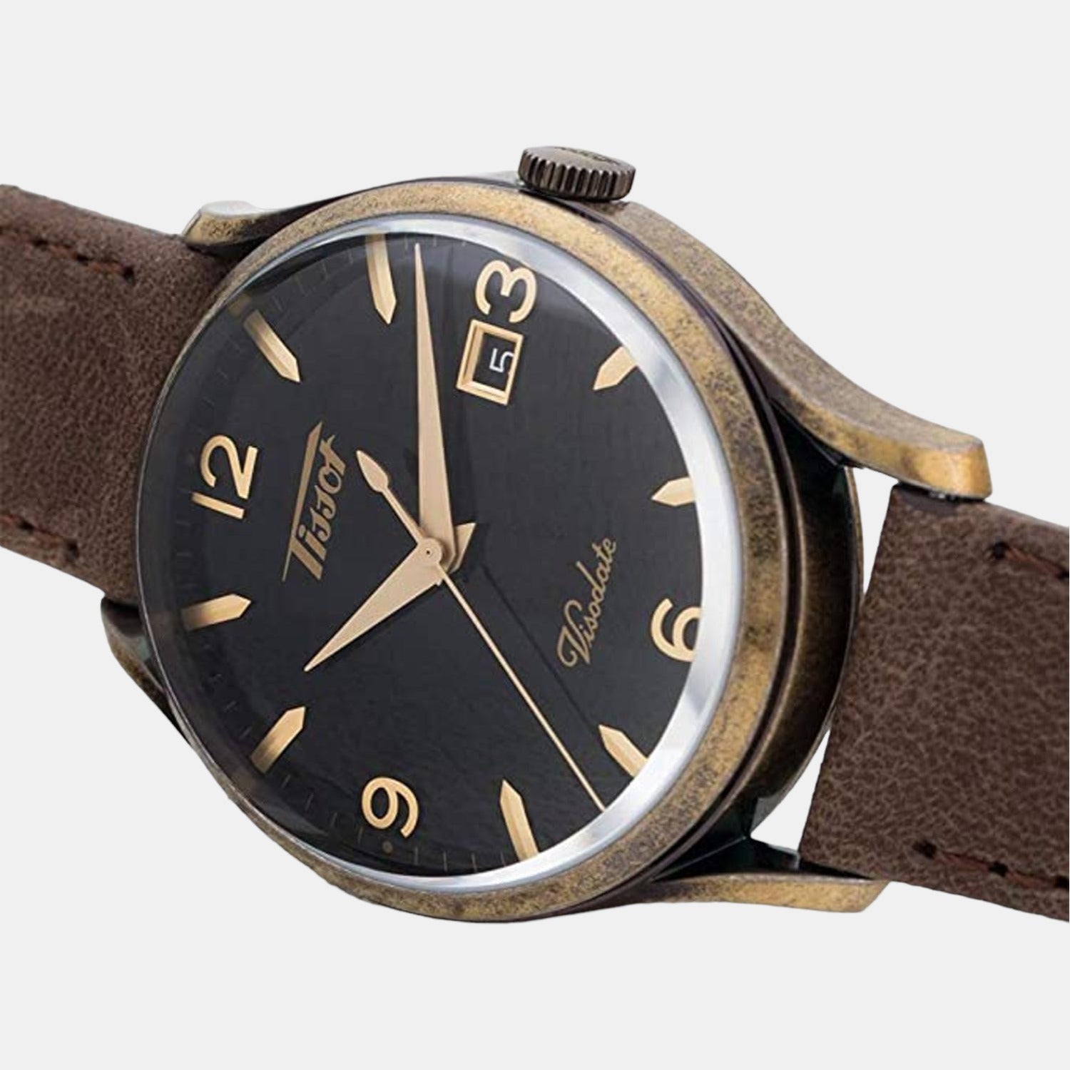 Tissot Heritage Visodate Men Analog Leather Watch T1184103605700 - view 3