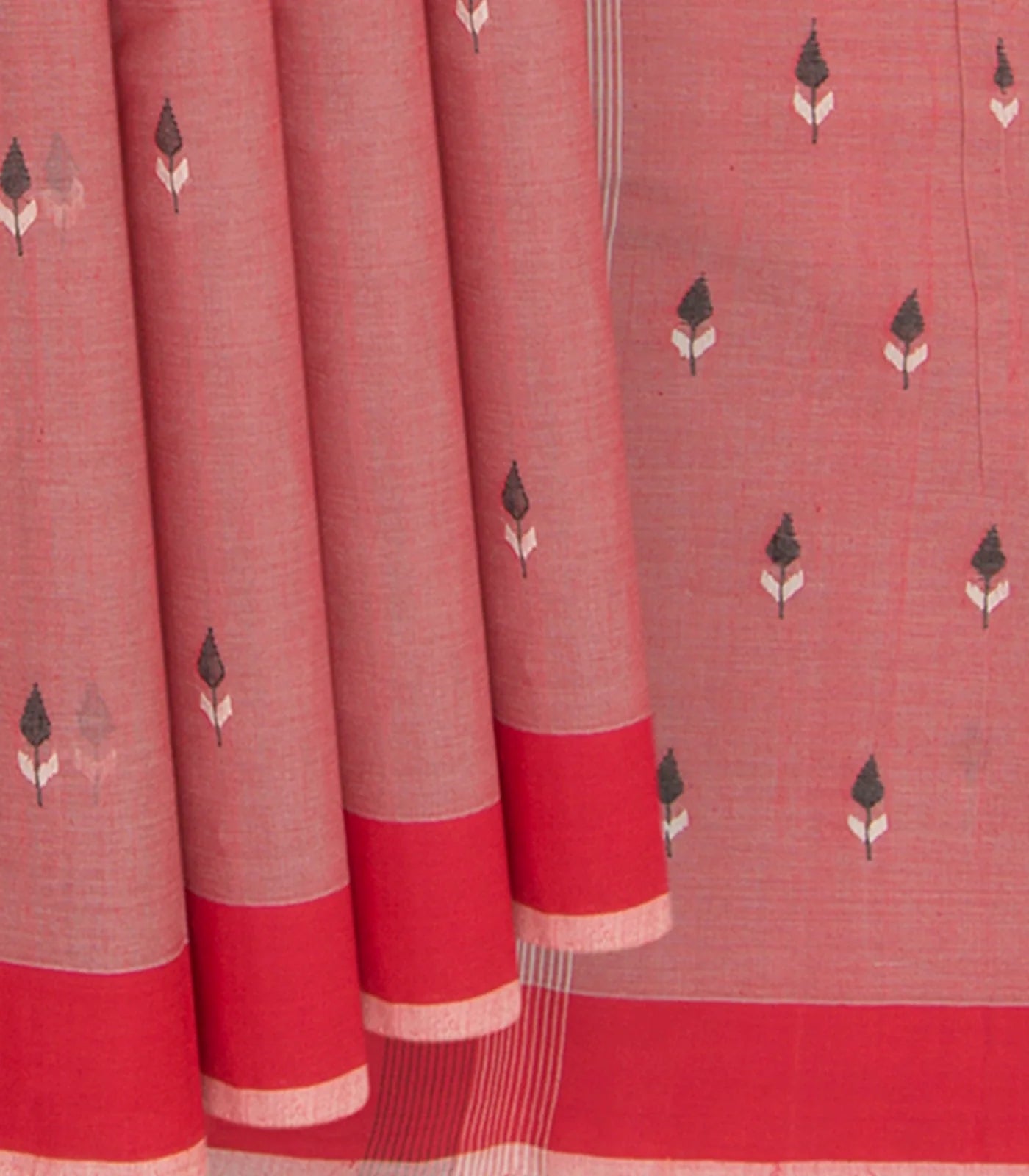 RmKV Rust Handwoven Uppada Cotton Saree – Women's