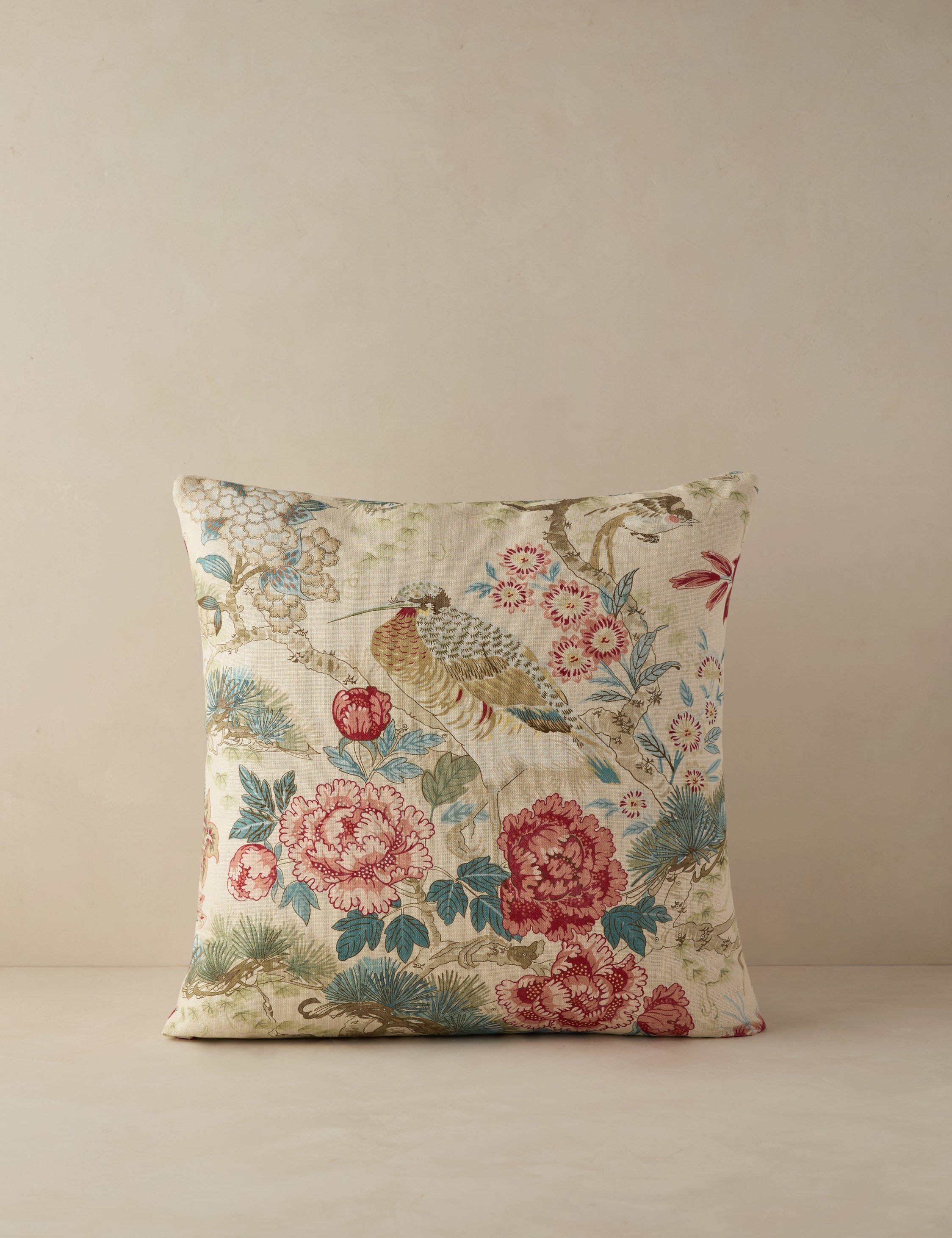 Lulu and Georgia Shenyang Print Linen Pillow by Scalamandre - view 5