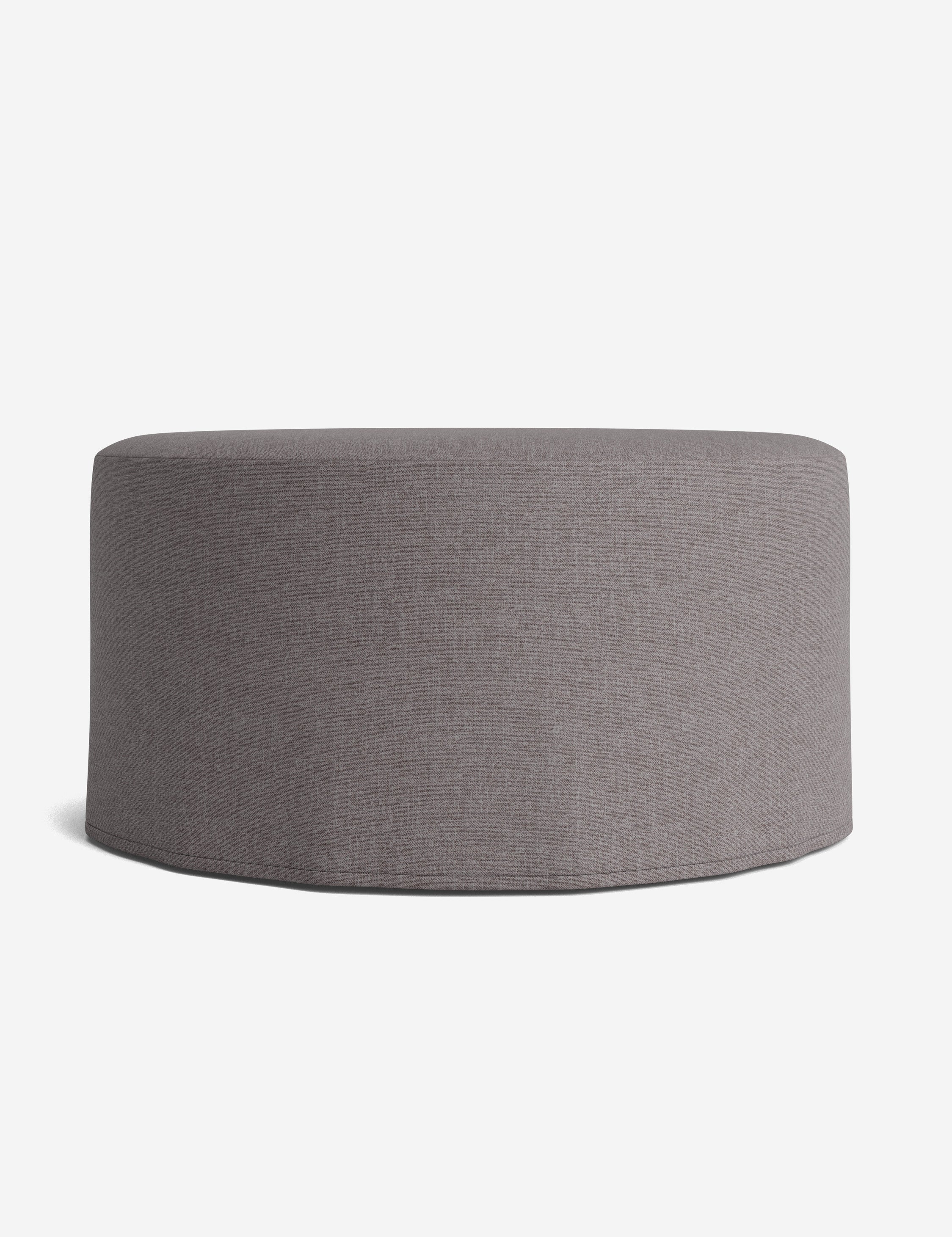 Lulu and Georgia Portola Slipcover Round Ottoman - view 8