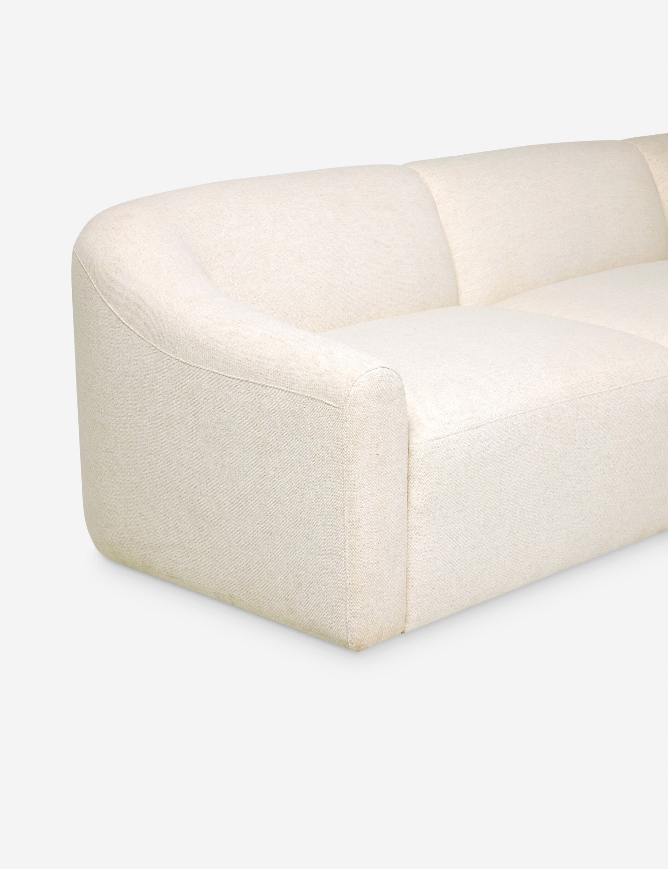 Lulu and Georgia Lindsay Sectional Sofa – Cream - view 6