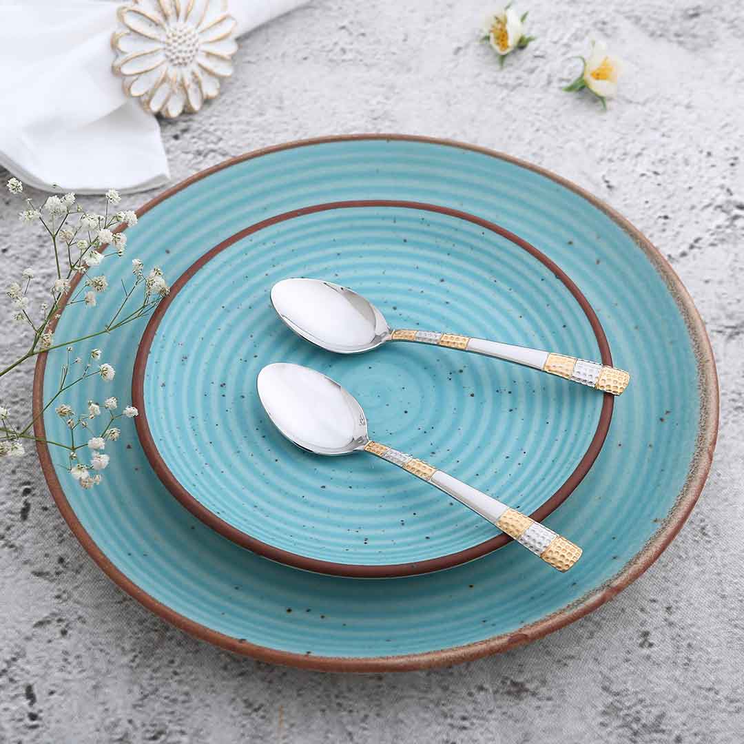 Wonderchef Roma Dinner Spoon - Gold Plated - Set of 6pcs - view 2