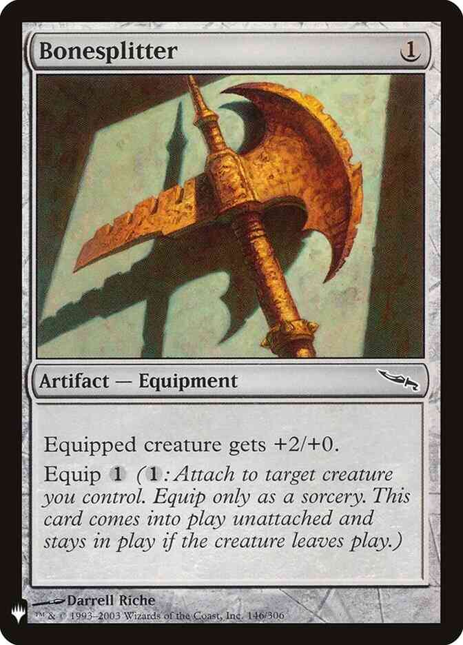 Mrd-146 the list – Magic Bonesplitter [MRD-146] [The List] [Non-Foil]
