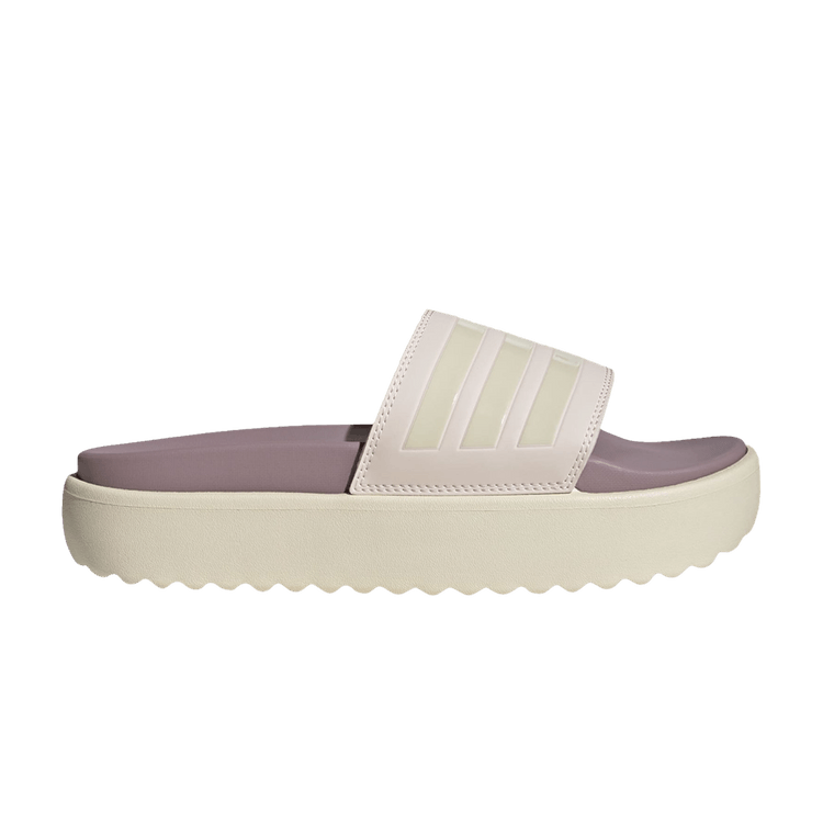 Yeezy adidas Adilette Platform Slides Putty Mauve Wonder White Preloved Fig (Women's)