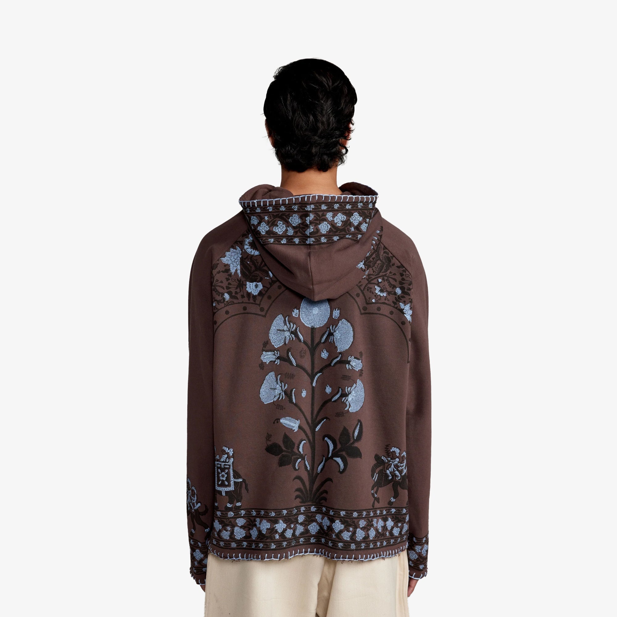 F A R A K | Walls Of Rajasthan 3.0 Hoodie { Grey - view 2