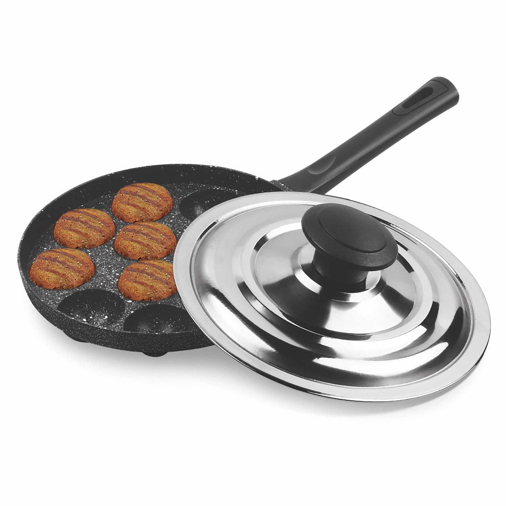 Appam Patra 12 Pit With Ss Lid Granito Non-Indc (Milton Procook)