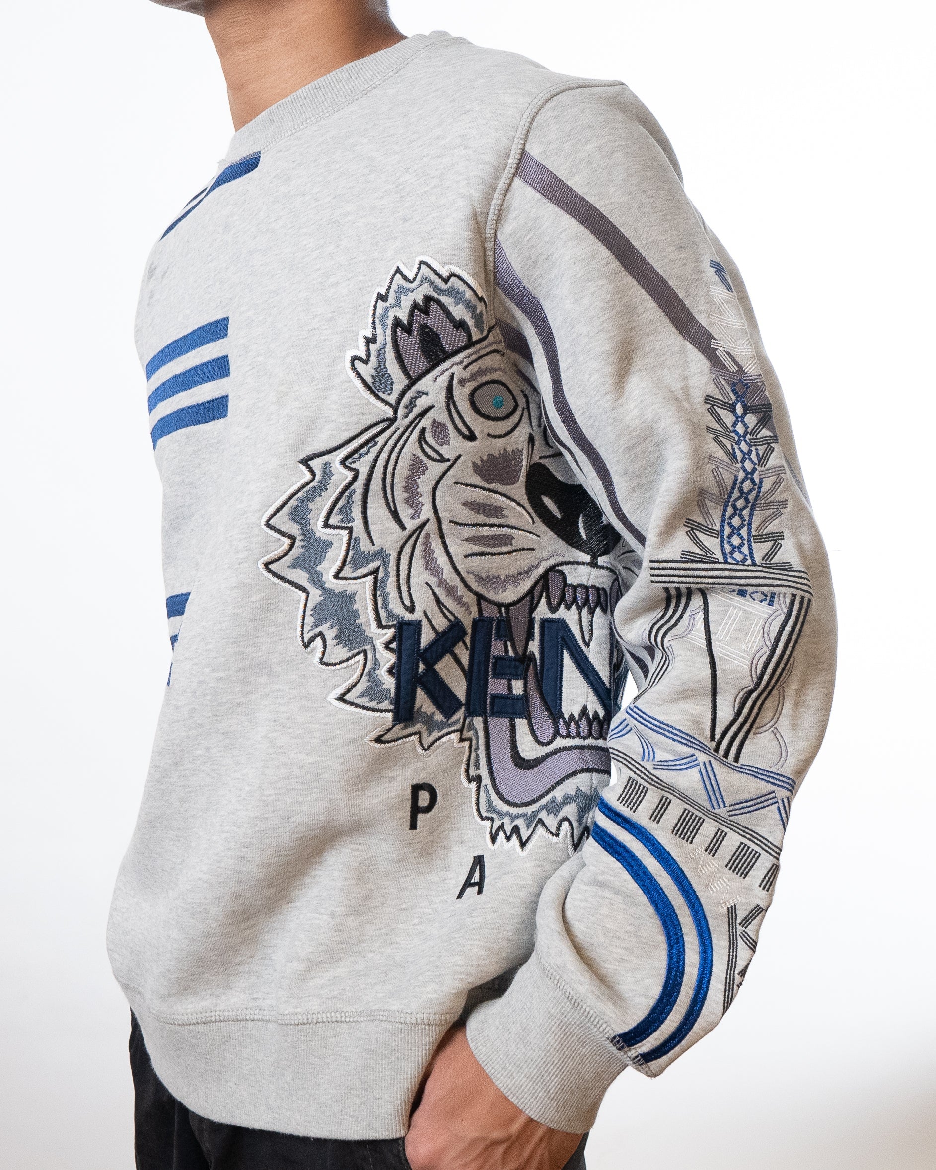 Kenzo Paris Crewneck Tiger Logo Sweatshirt - view 2