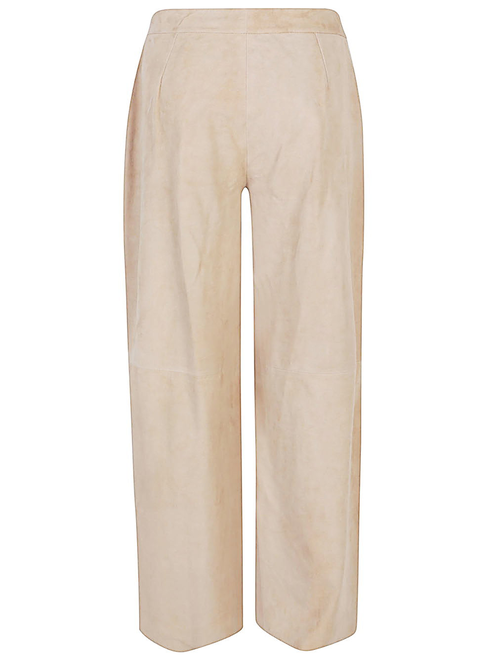 Via Masini 80 Suede leather trousers – LEATHER 100% - view 2