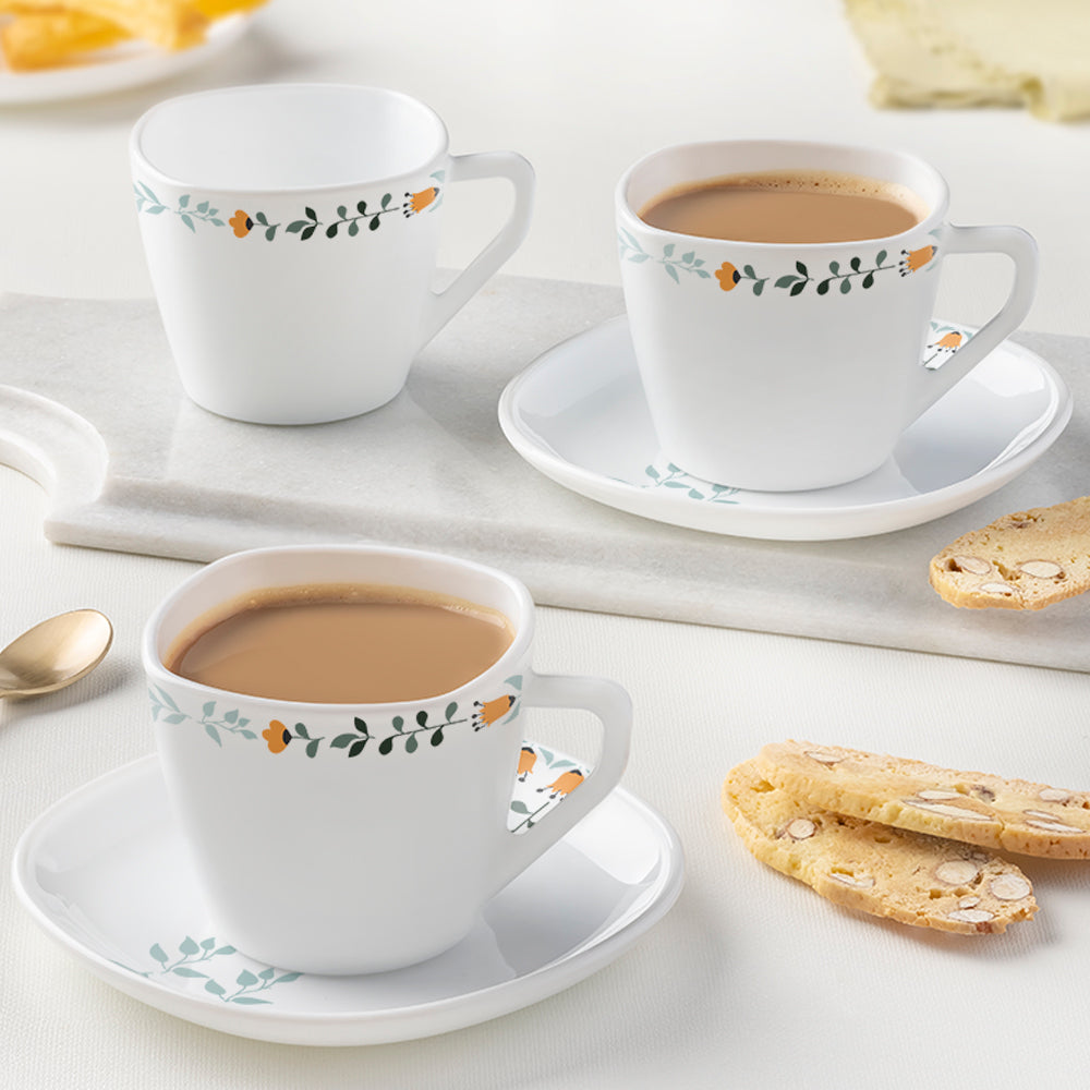 My Borosil Larah by Borosil Colour Fest Square Cup n Saucer Set - view 2