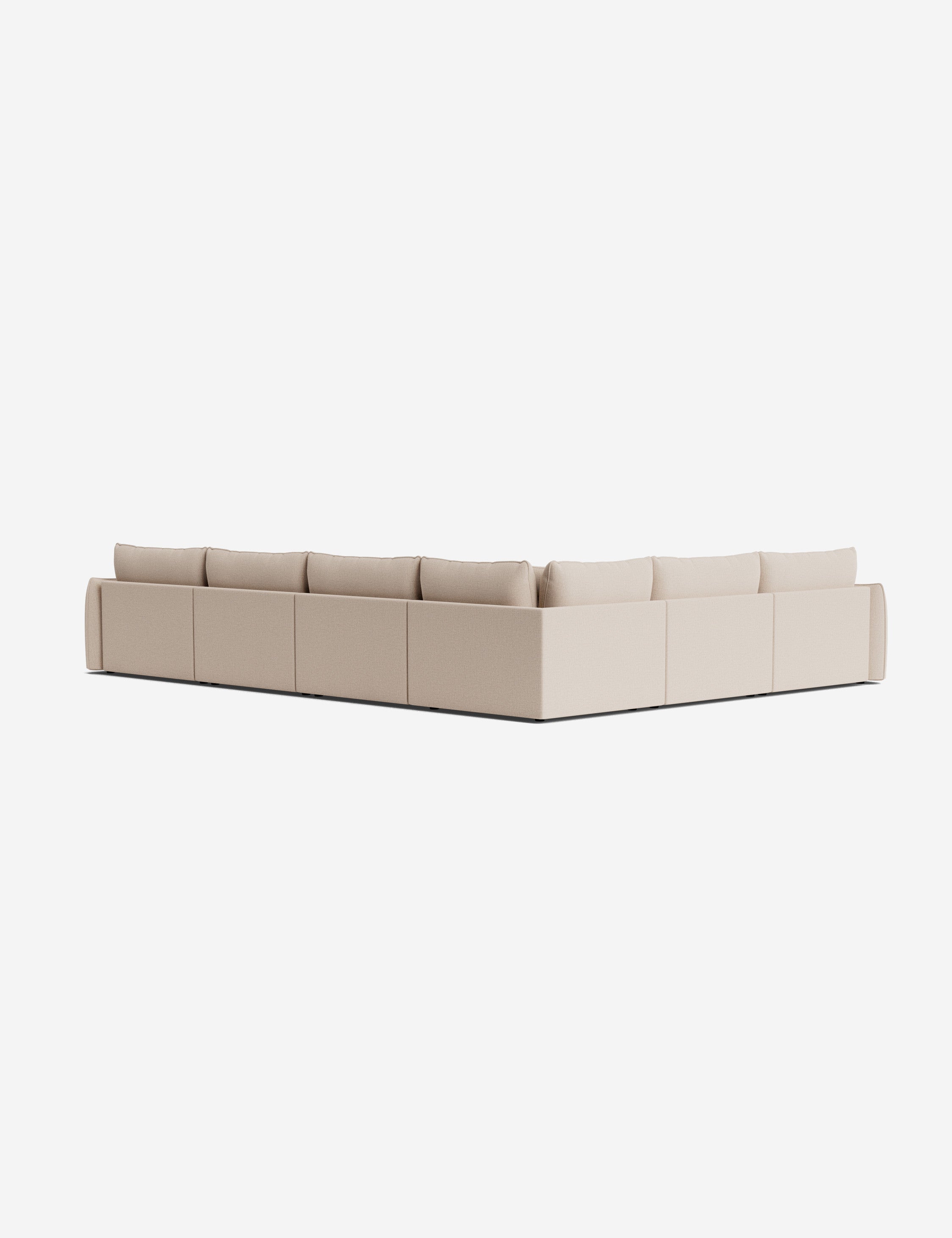Lulu and Georgia Balmer Modular Corner Sectional Sofa With Ottoman - view 48