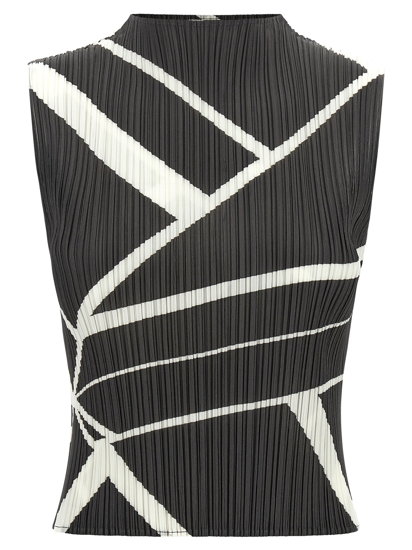Pleats Please Issey Miyake Fold Line Blouse – 100% polyester