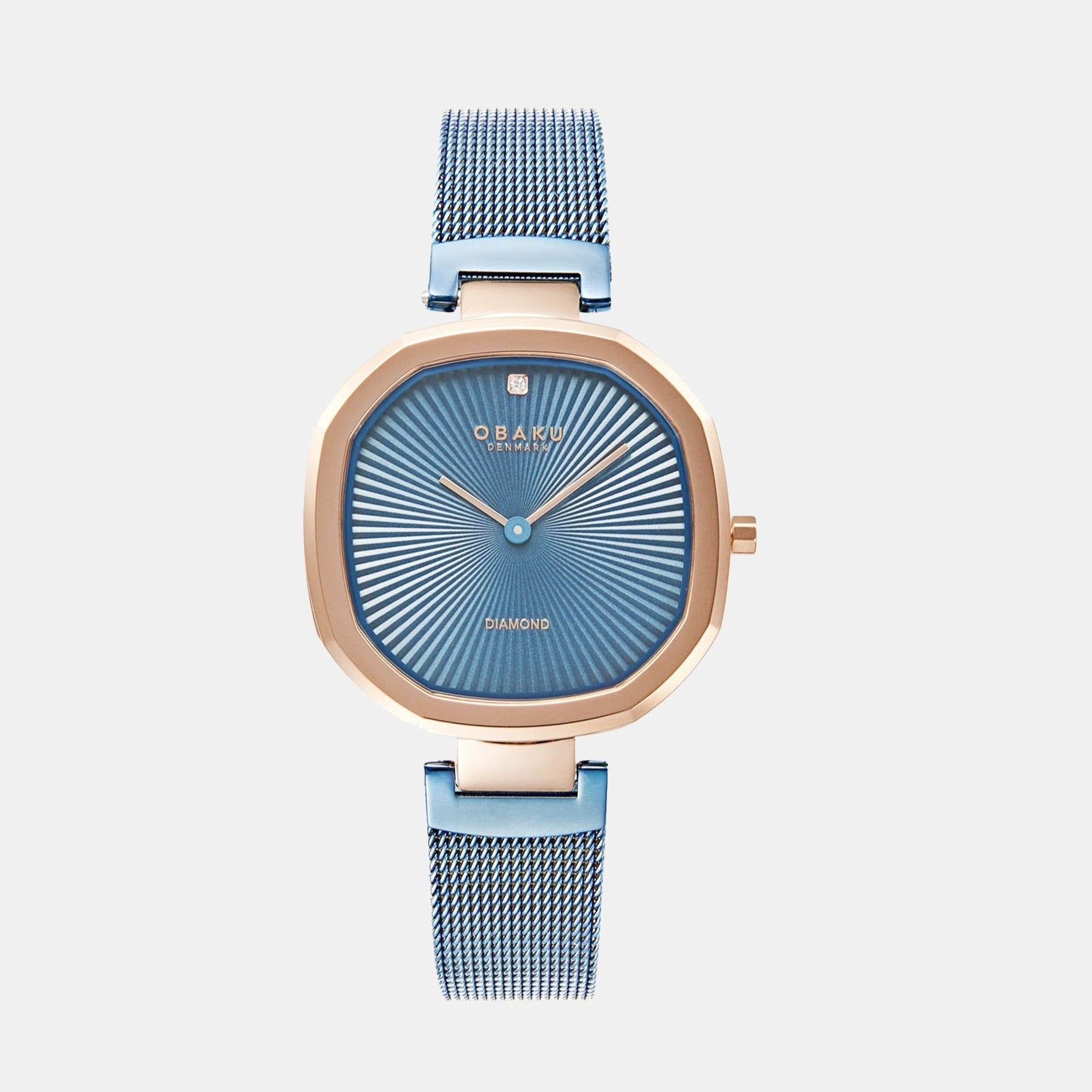 Obaku Brilliant Women Quartz Blue Dial Analog Stainless Steel Watch V277LXVMMA