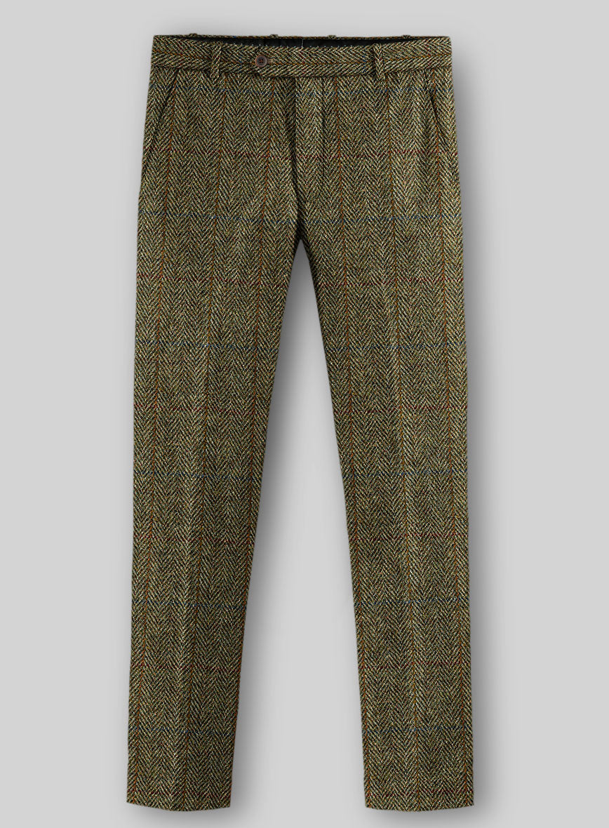 StudioSuits Harris Tweed Ranger Green Pants