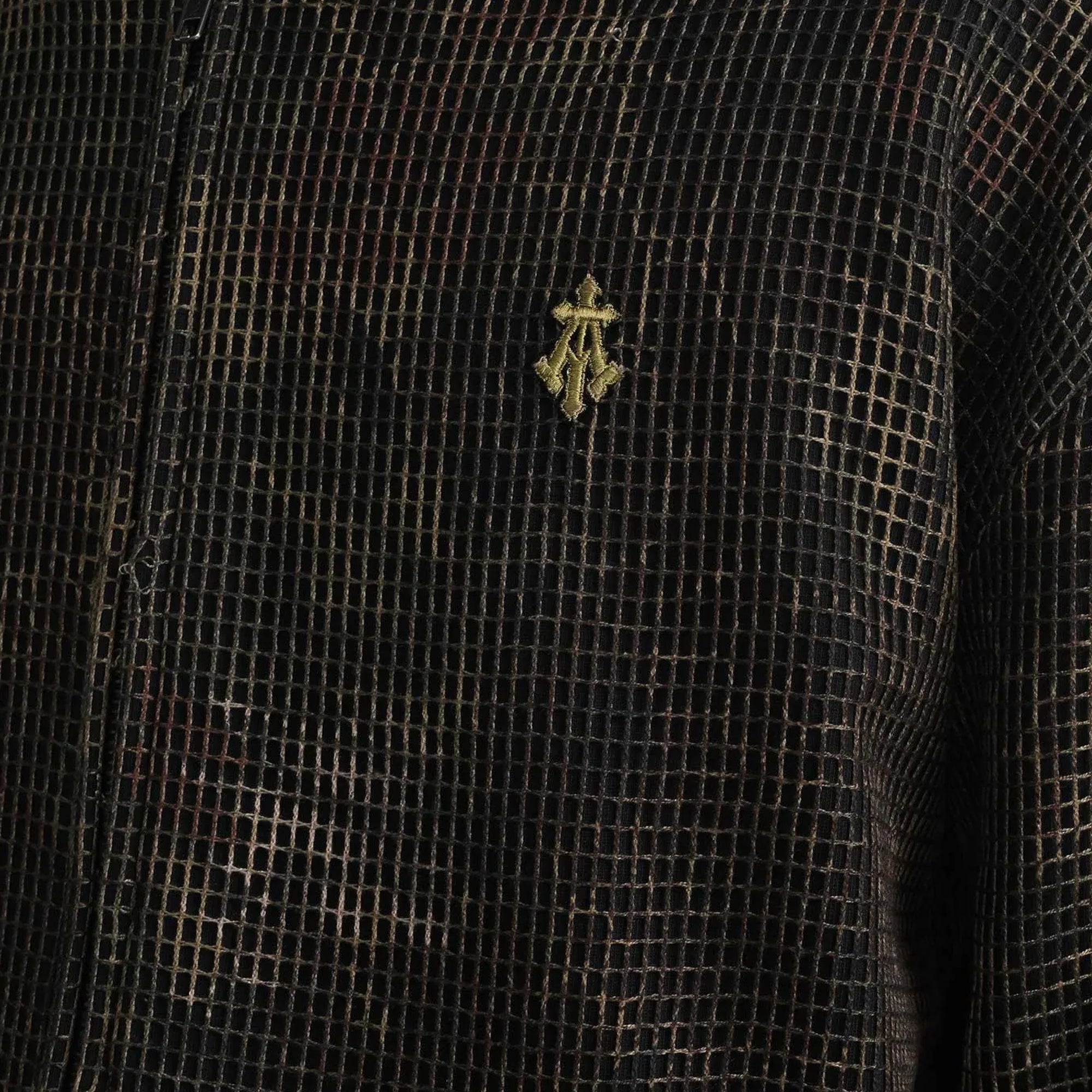 Almost Gods | Mandrake Camo Net Zip Hoodie { Brown - view 5