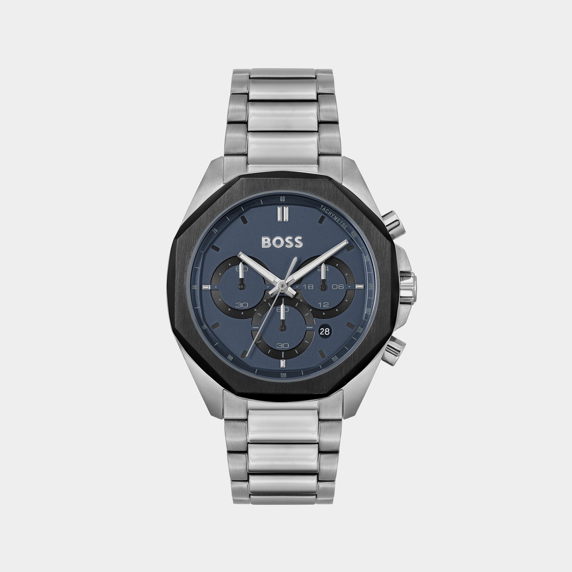 Boss Cloud Men Quartz Blue Dial Chronograph Stainless Steel Watch 1514015