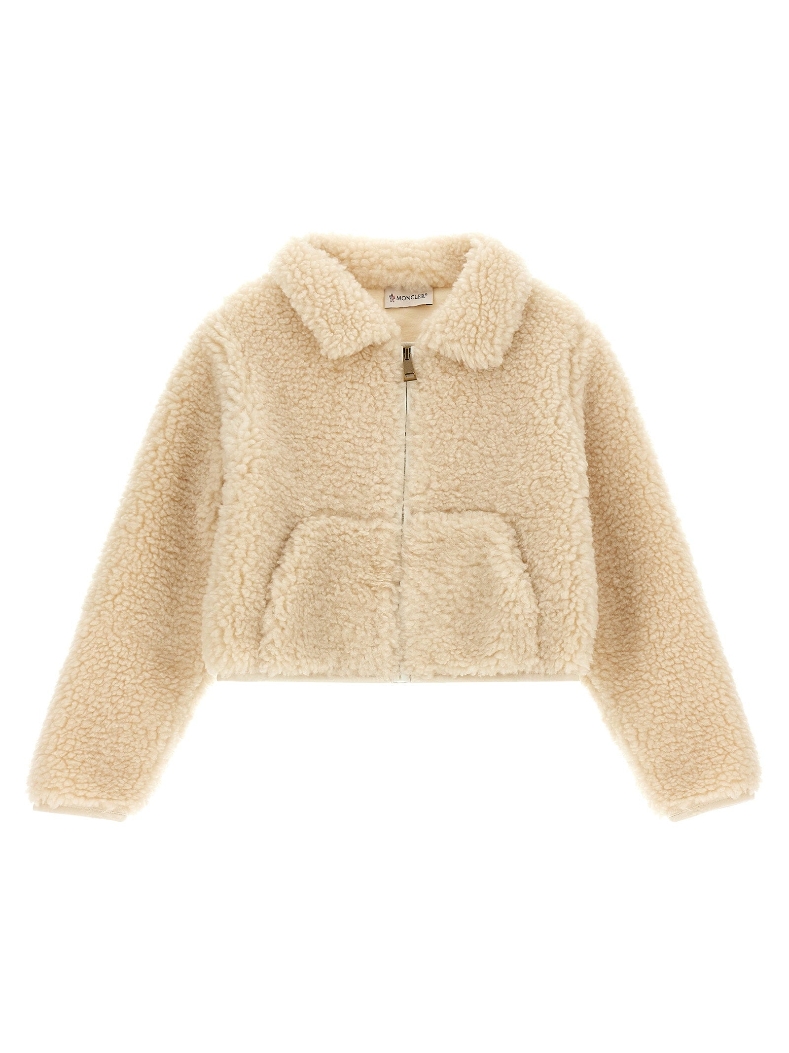 Moncler Enfant Teddy Effect Sweatshirt – 100% polyester
