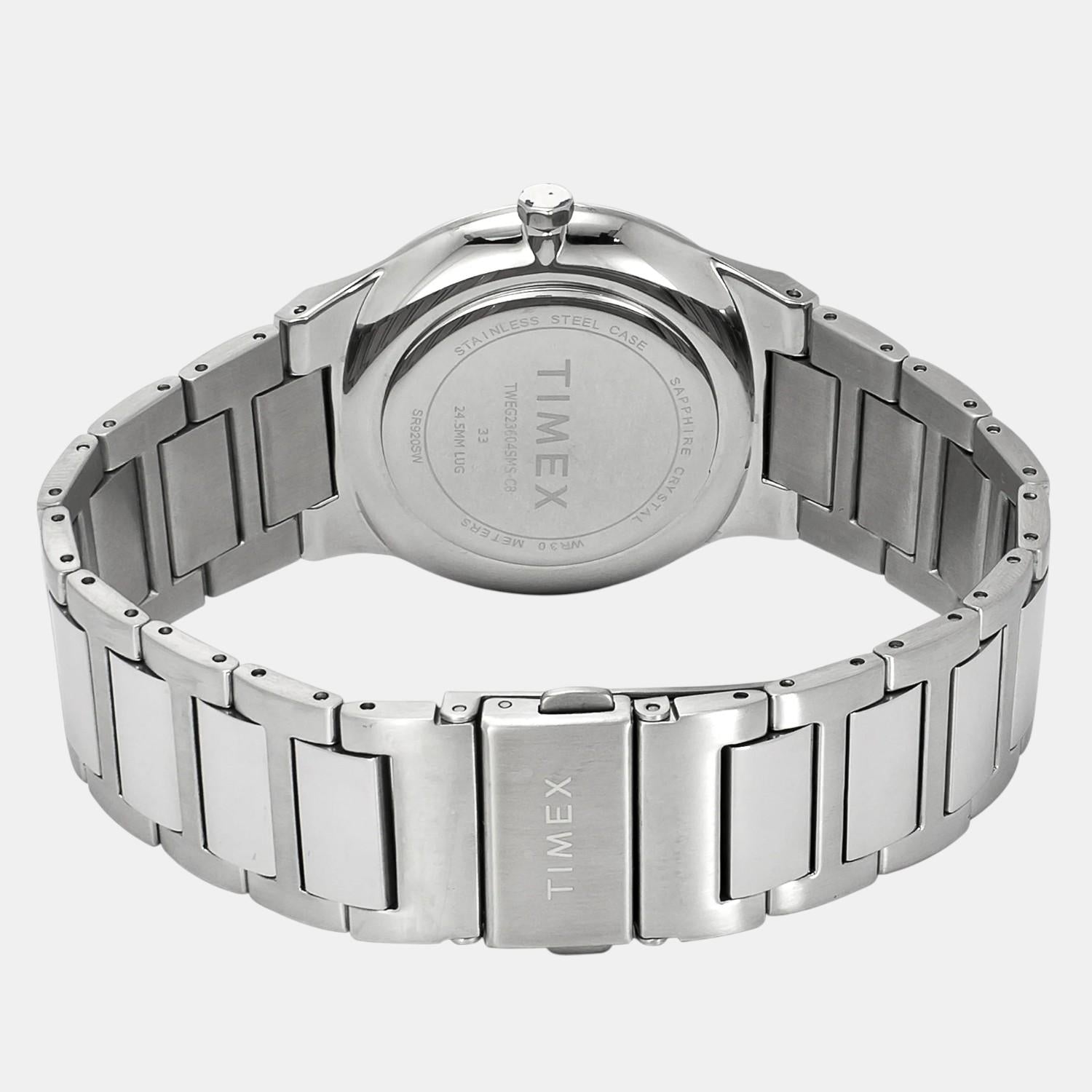 Timex Fashion Men Quartz Blue Dial Analog Stainless Steel Watch TWEG23604 - view 4