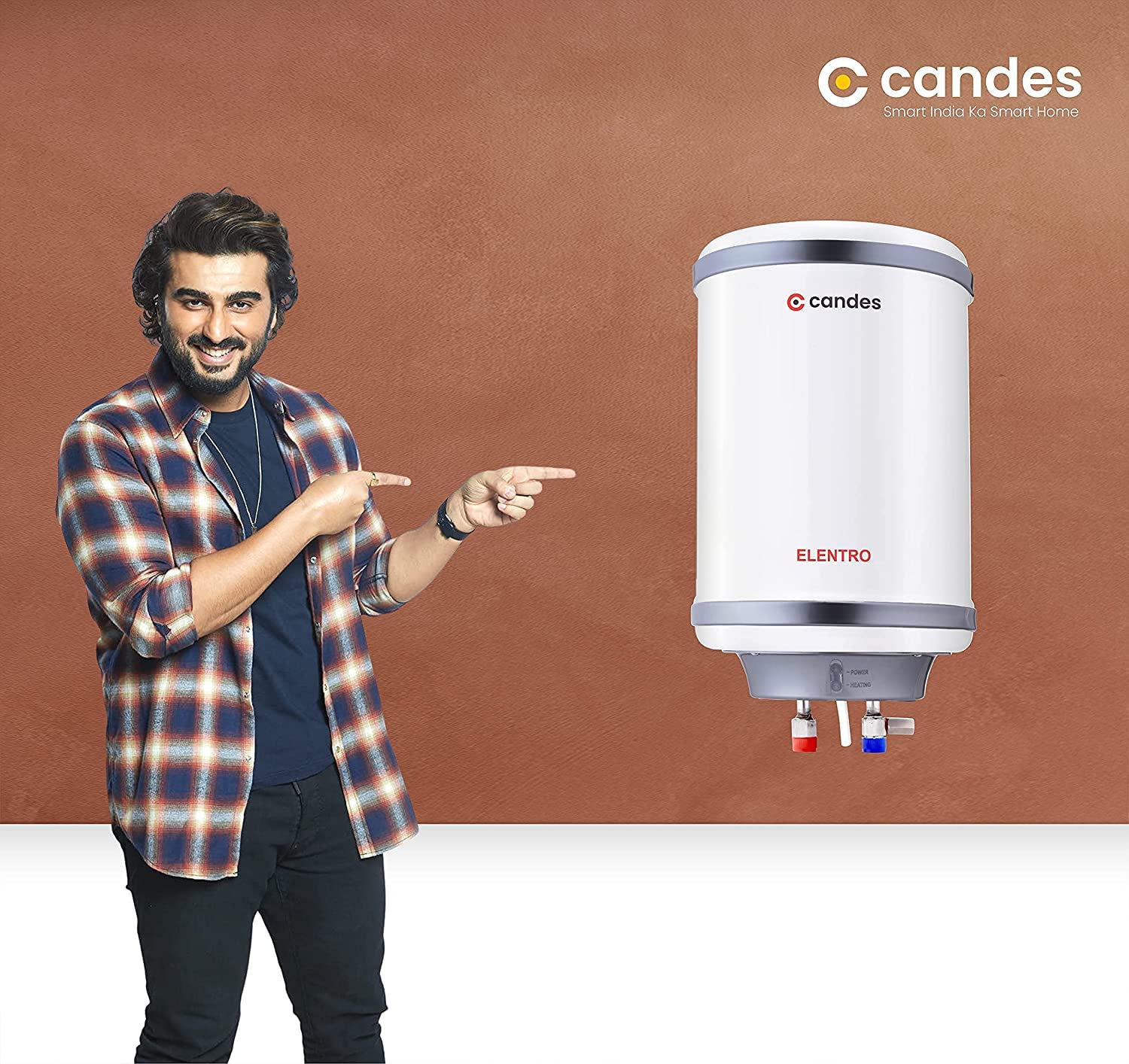 Candes 25 Litre Elentro 5 Star Rated Automatic Instant Storage Electric Water Heater with Special Metal Body Anti Rust Coating With Installation Kit, - view 2