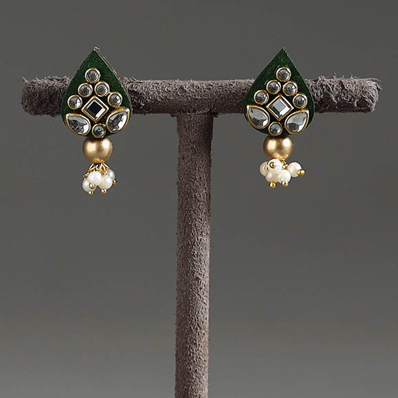 Kundan beadwork earrings – DIVINE GUIDANCE CREATIONS Handmade Kundan & Beadwork Earrings 22