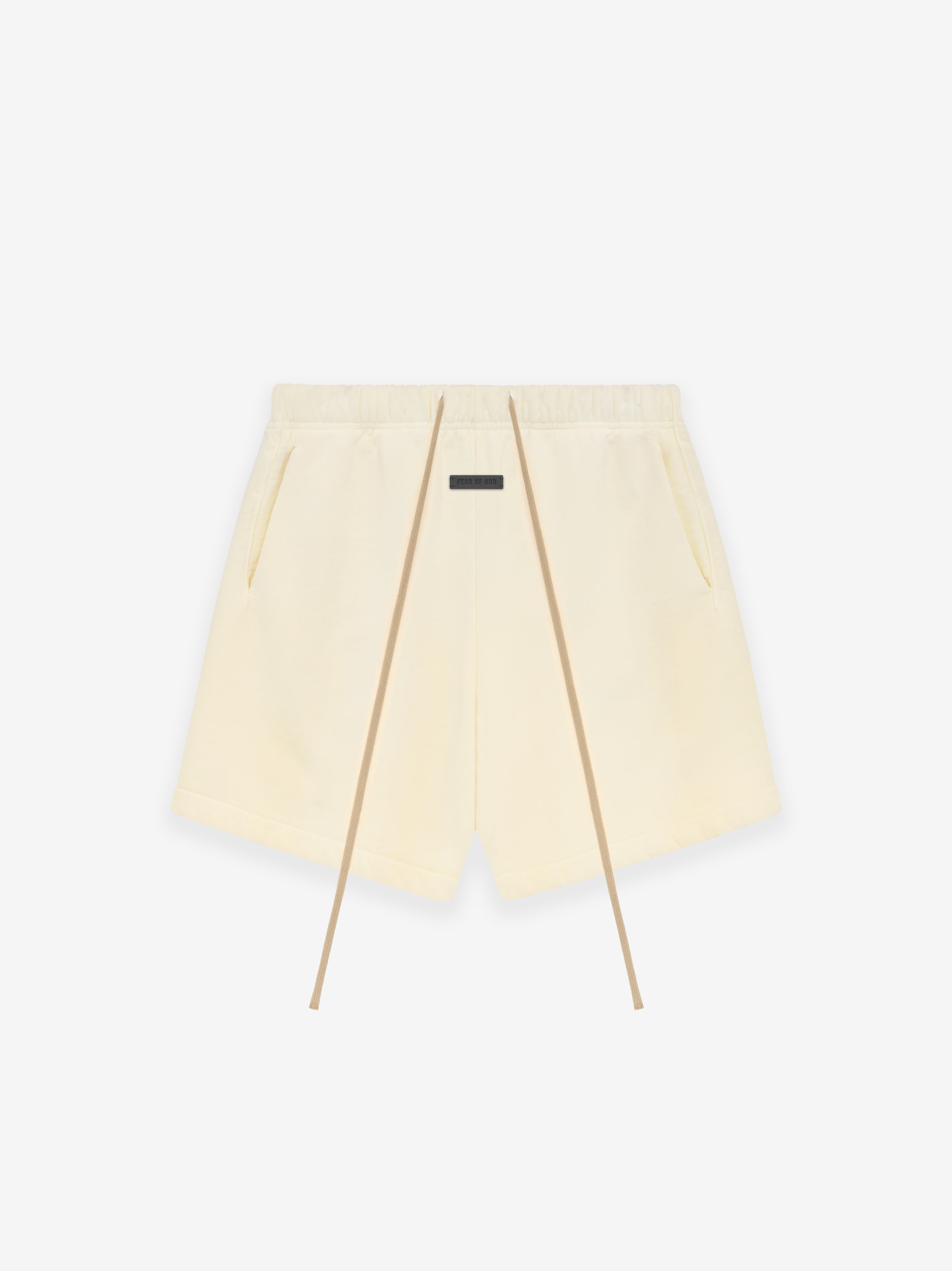 Cream trousers – Fear of God Sweatshort – Cream